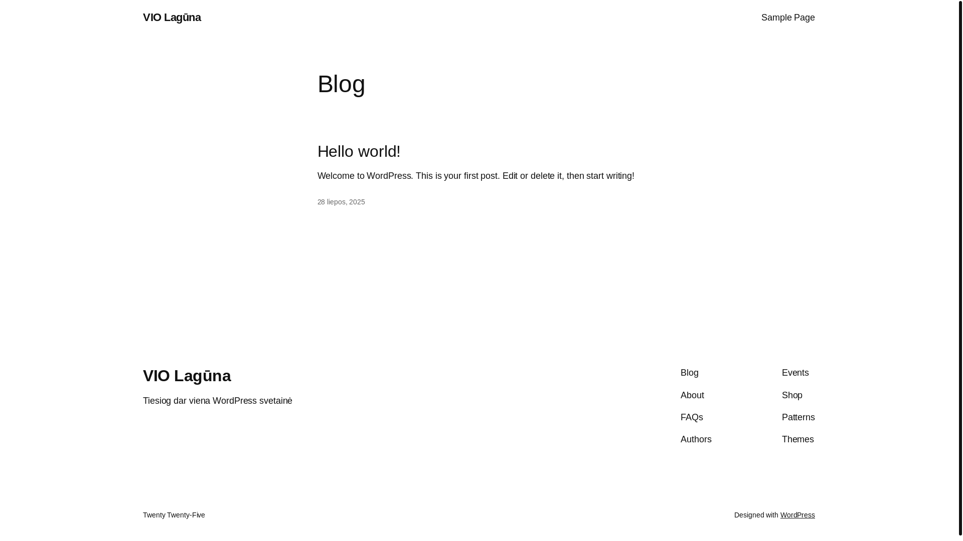 website screenshot of https://violaguna.lt/