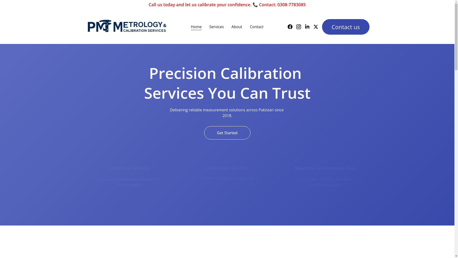 website screenshot of https://pmc-services.org/