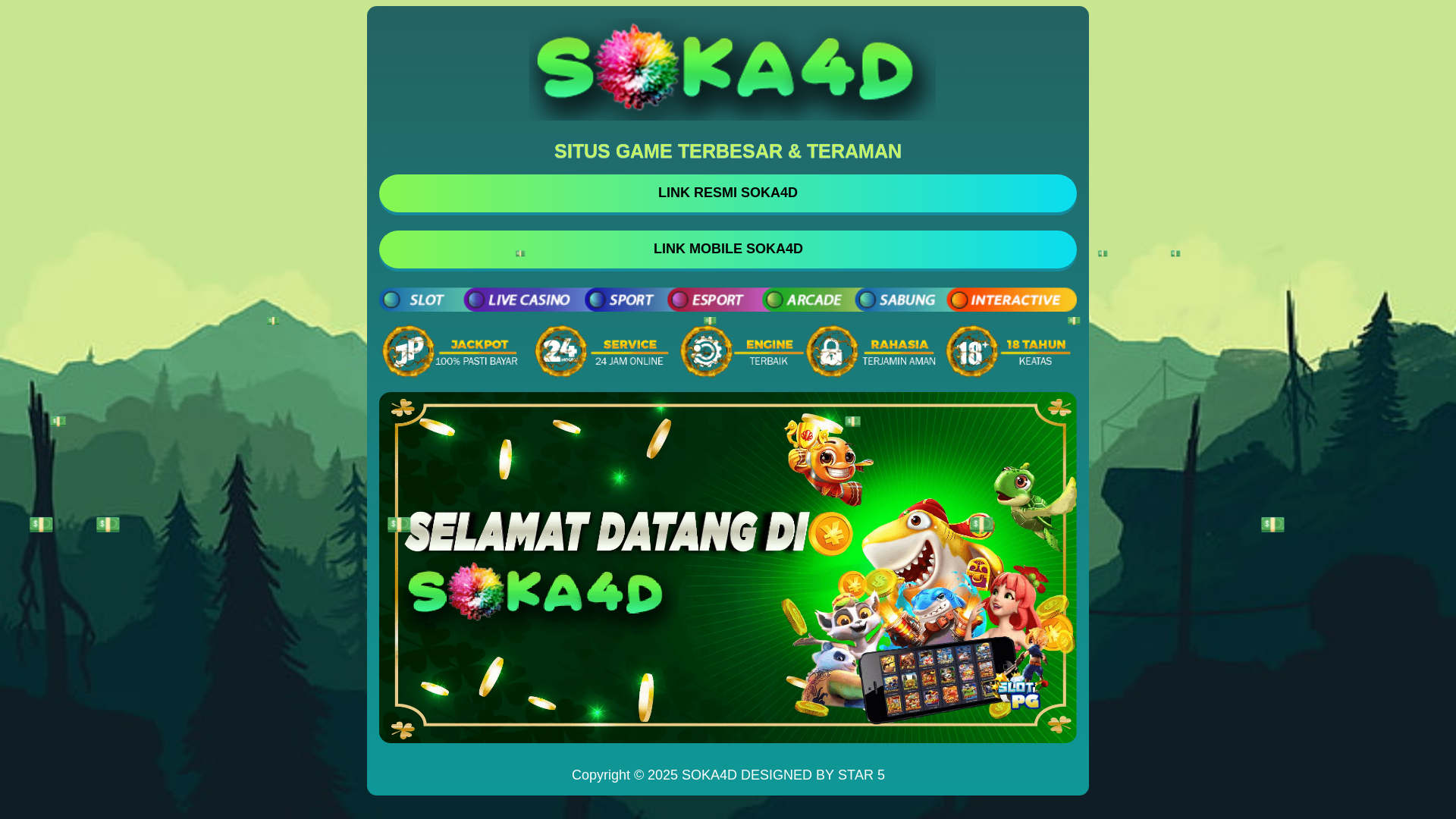 website screenshot of https://soka4dmerdeka.com/