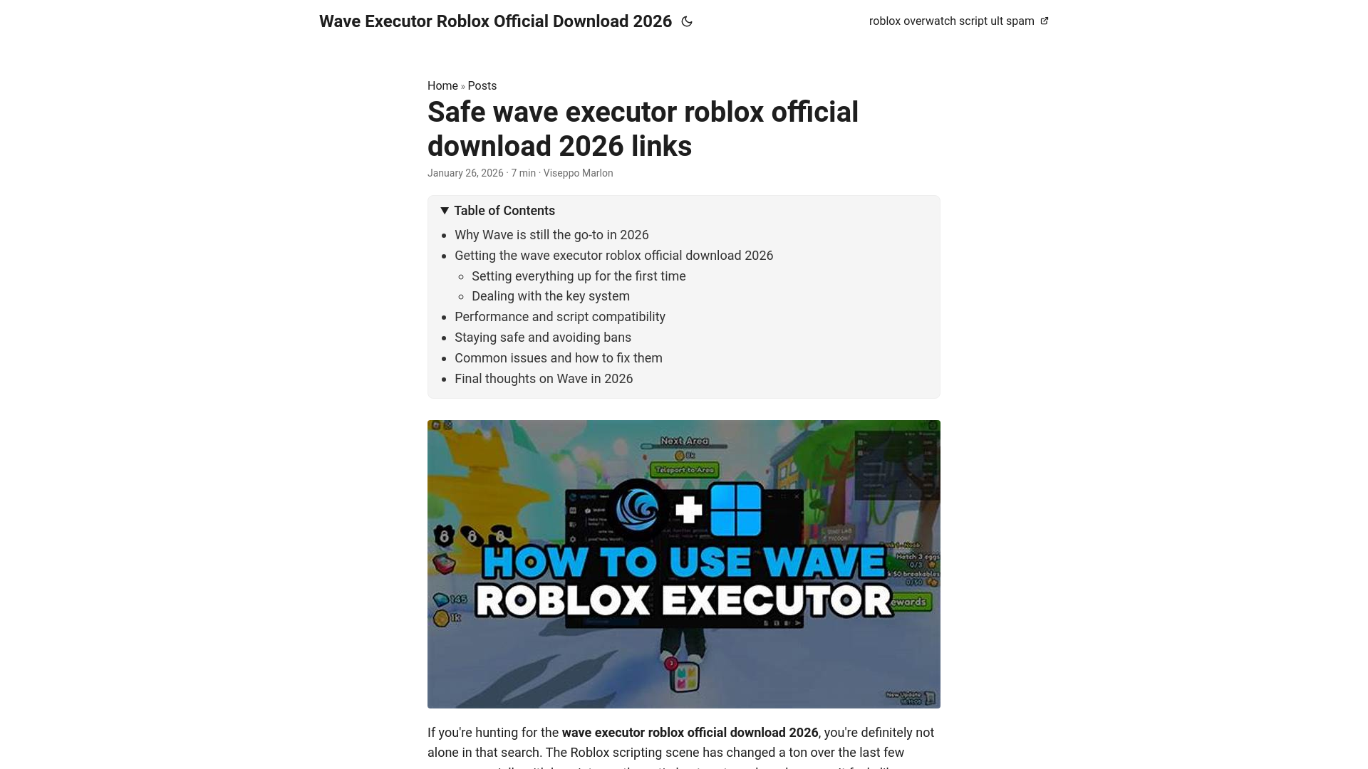 website screenshot of https://wave-executor-roblox-official-download-2026.pages.dev/