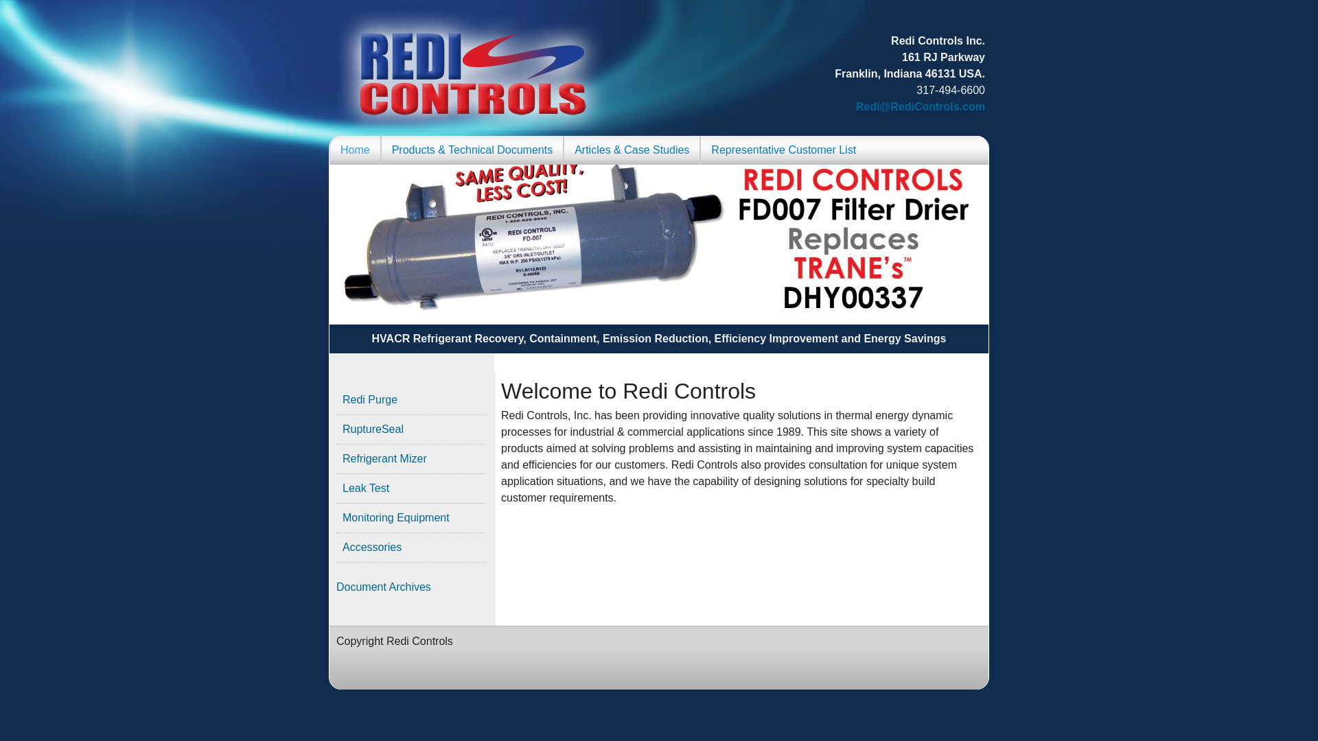 website screenshot of https://redi-technologies.com