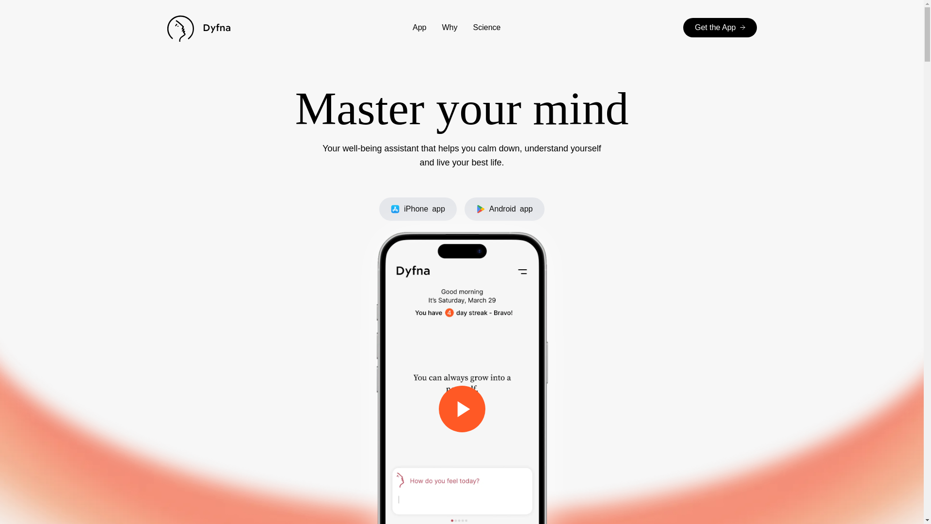 website screenshot of https://dymphna-website.pages.dev/