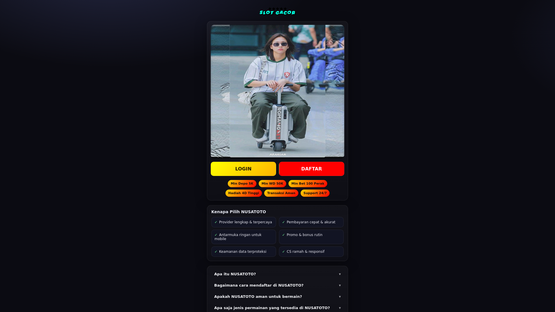 website screenshot of https://nusantarasuhuu.pages.dev/