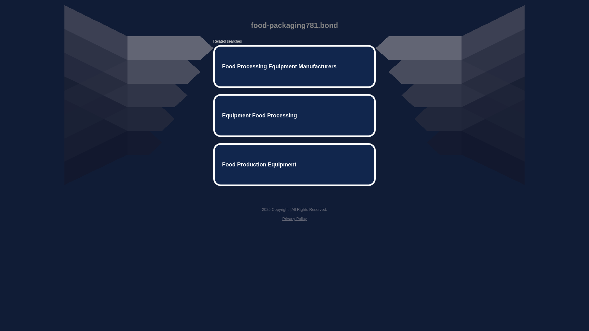 website screenshot of https://food-packaging781.bond/