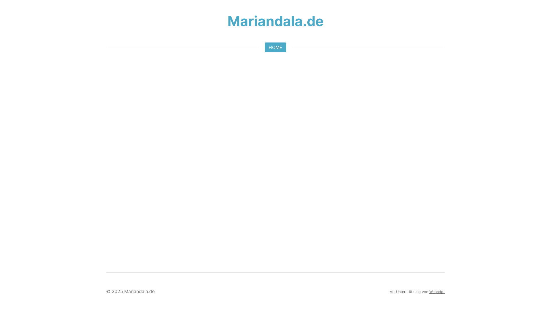 website screenshot of https://mariandala.de/