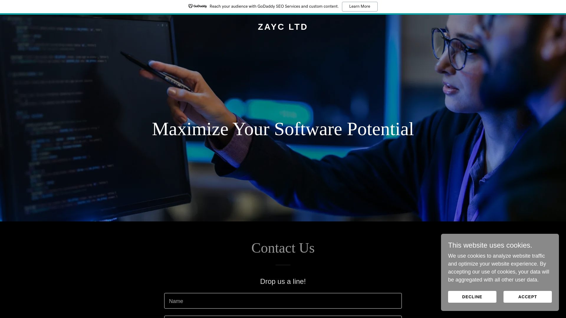 website screenshot of https://kineticmaxxer.com/