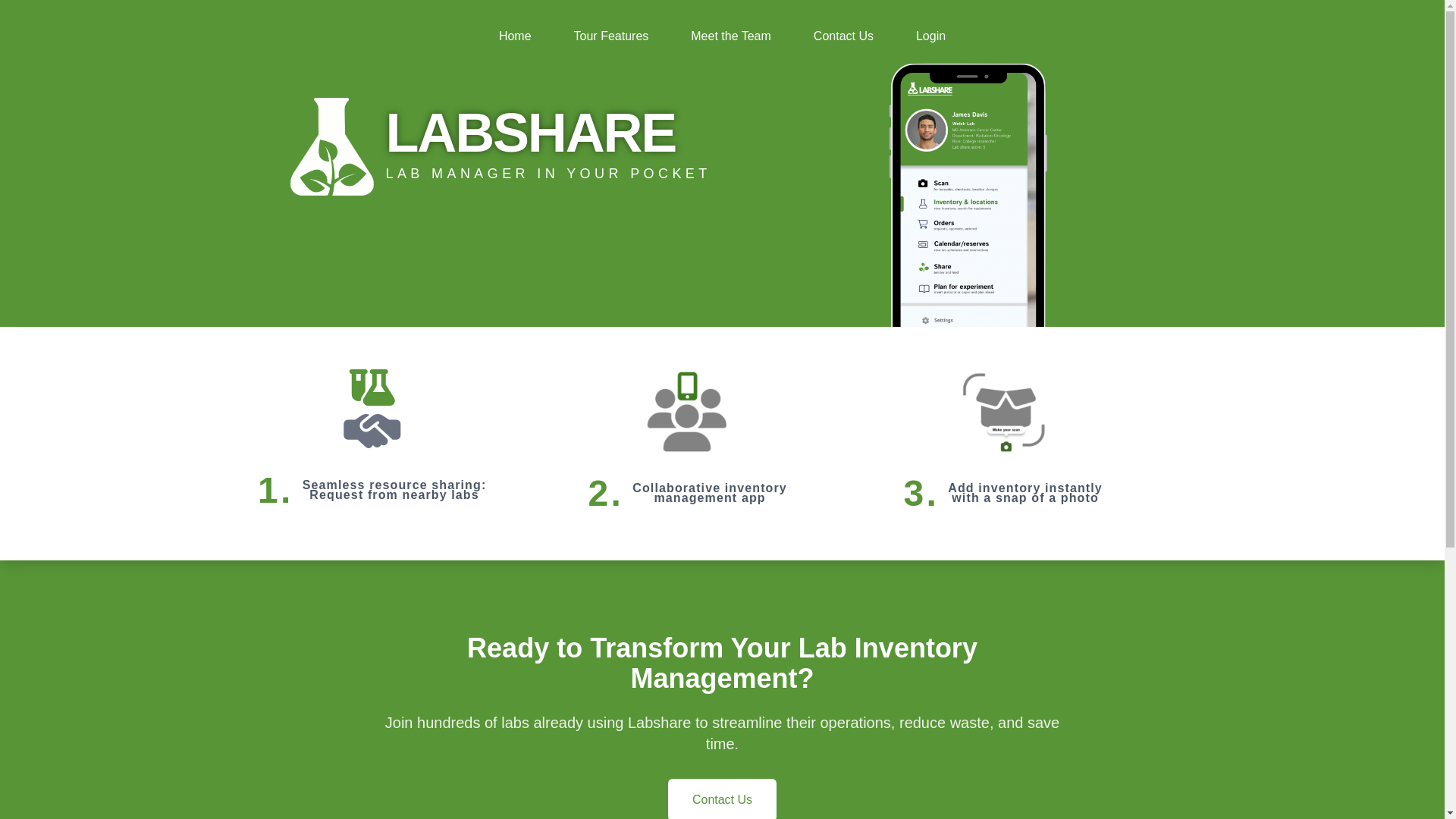 website screenshot of https://labsharewebsite.pages.dev/