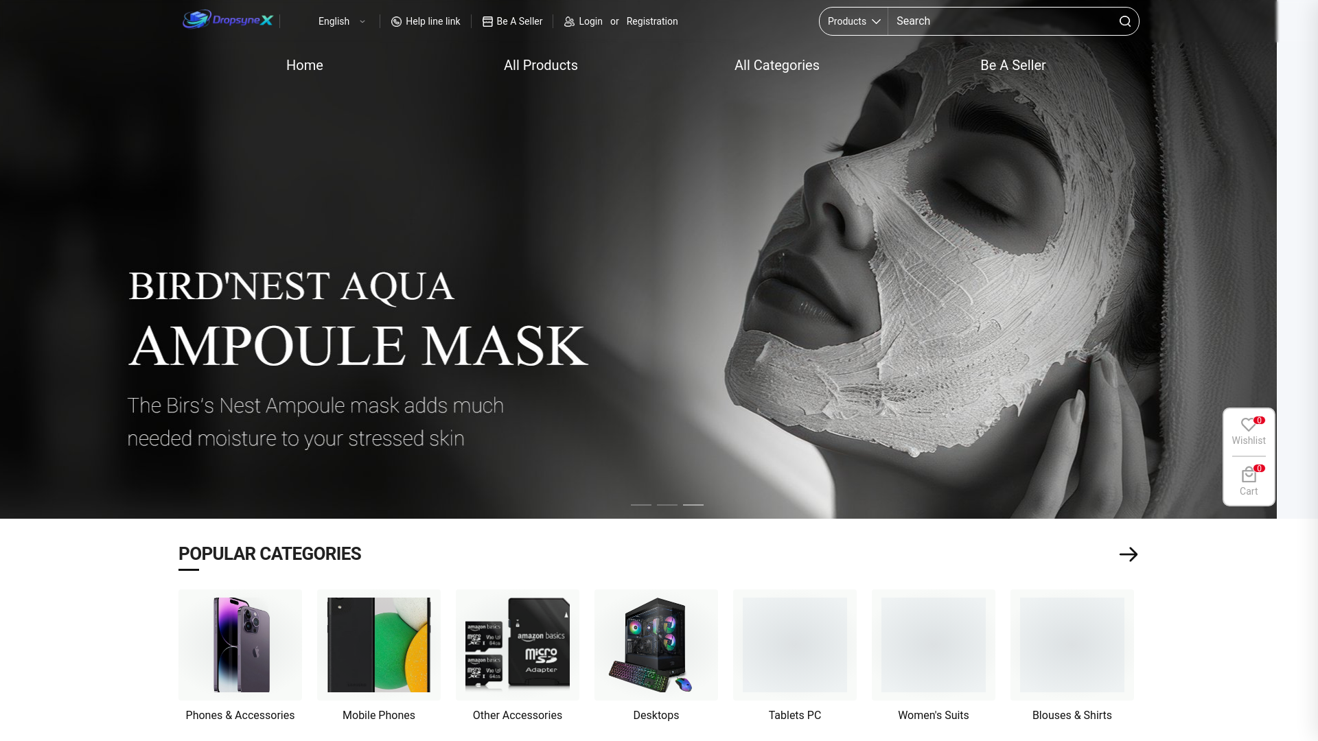 website screenshot of https://dropsynex-cheqo.pages.dev/