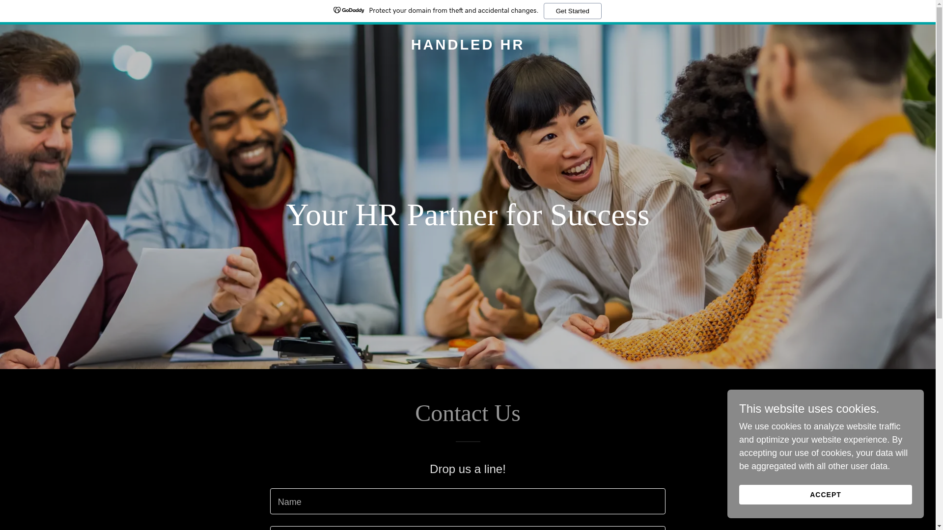 website screenshot of https://handledhr.co.nz/