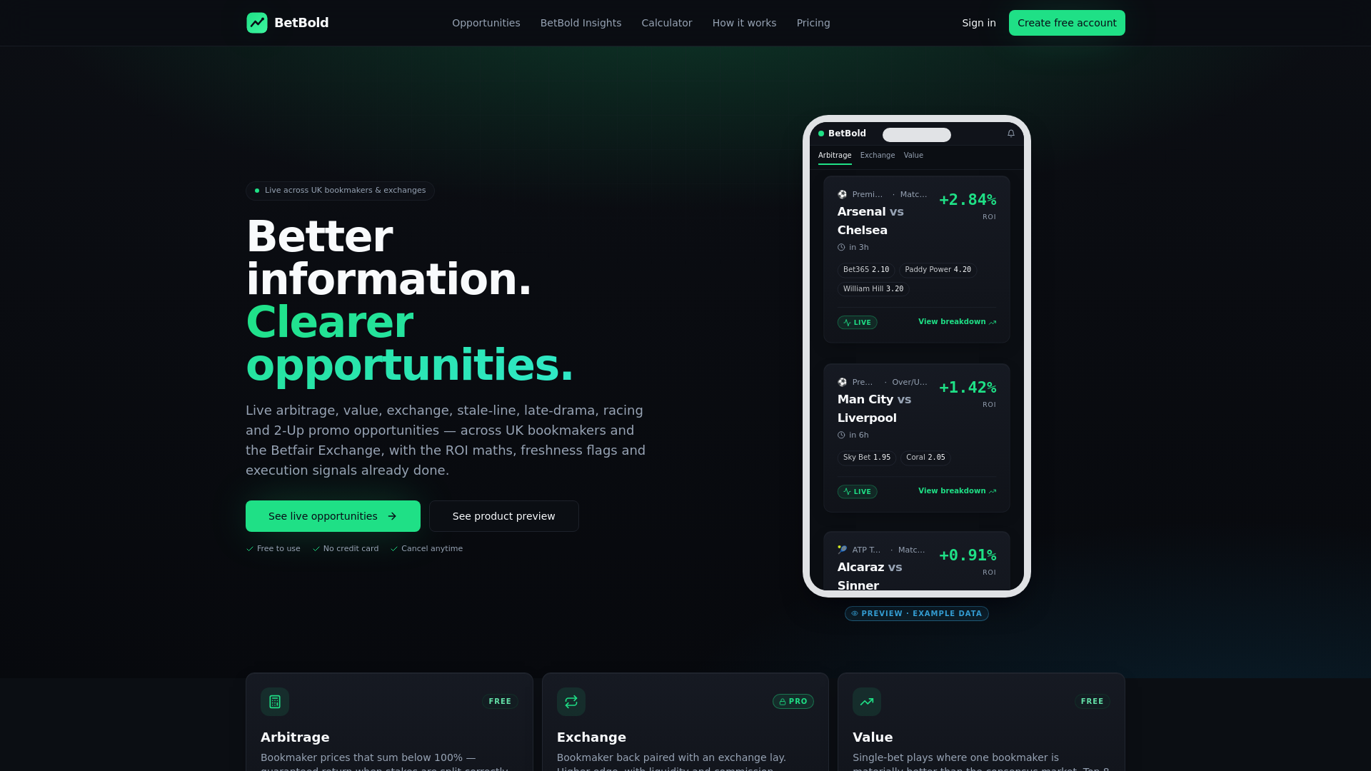 website screenshot of https://betbold.app/