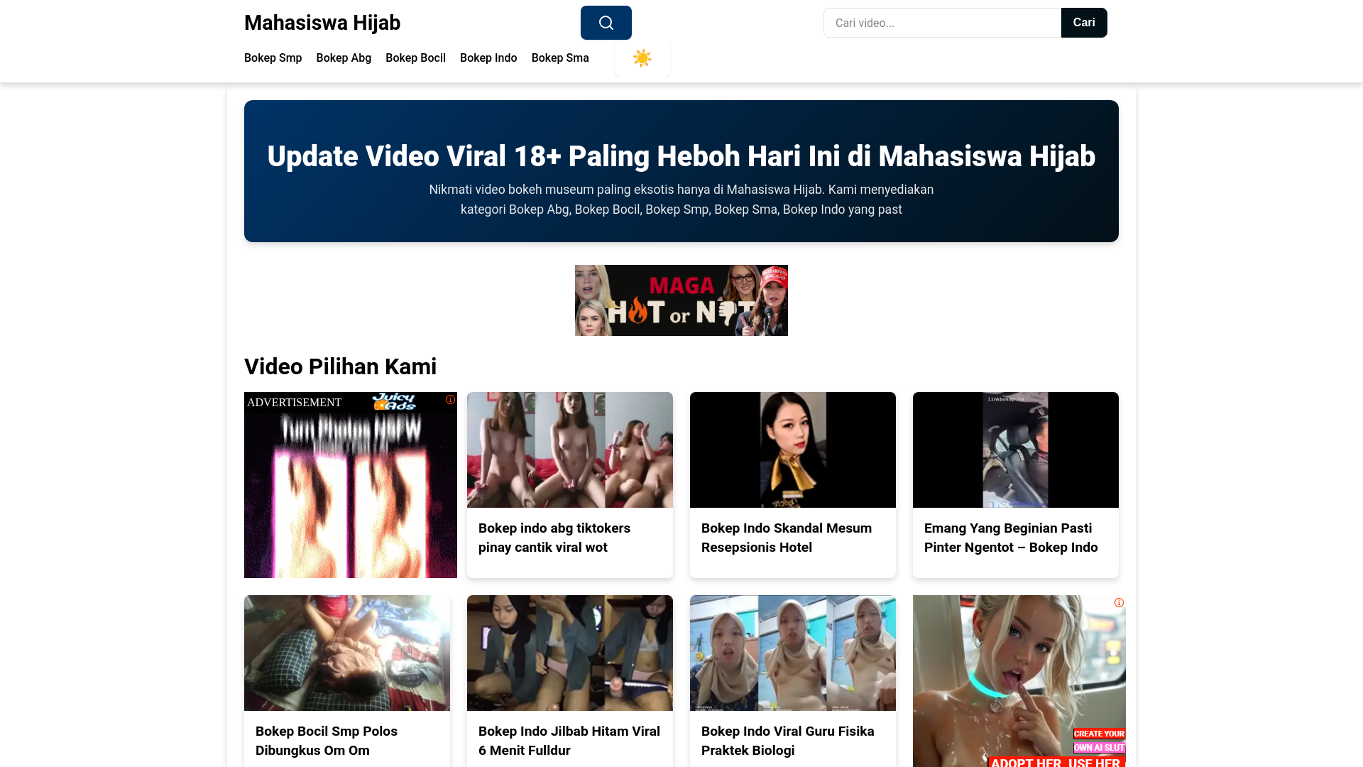 website screenshot of https://mahasiswahijab.pages.dev/