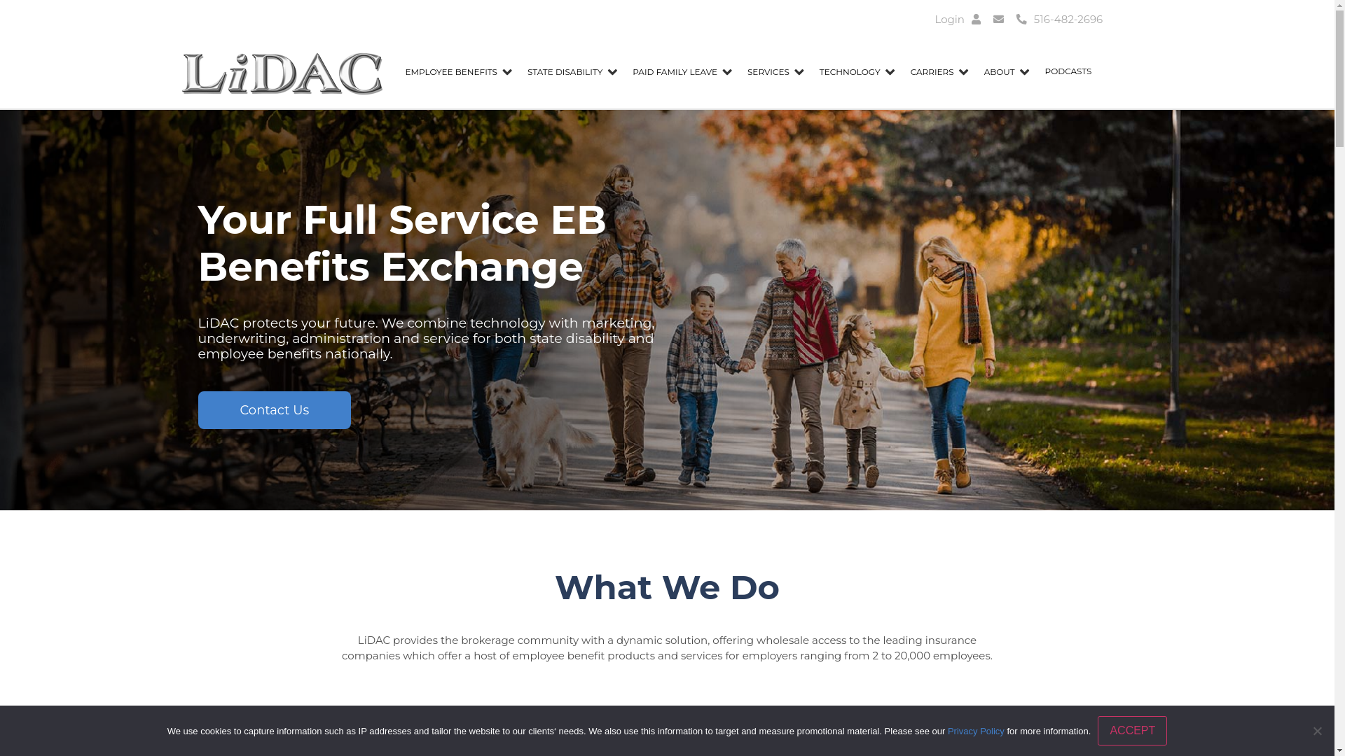 website screenshot of https://lidac.com