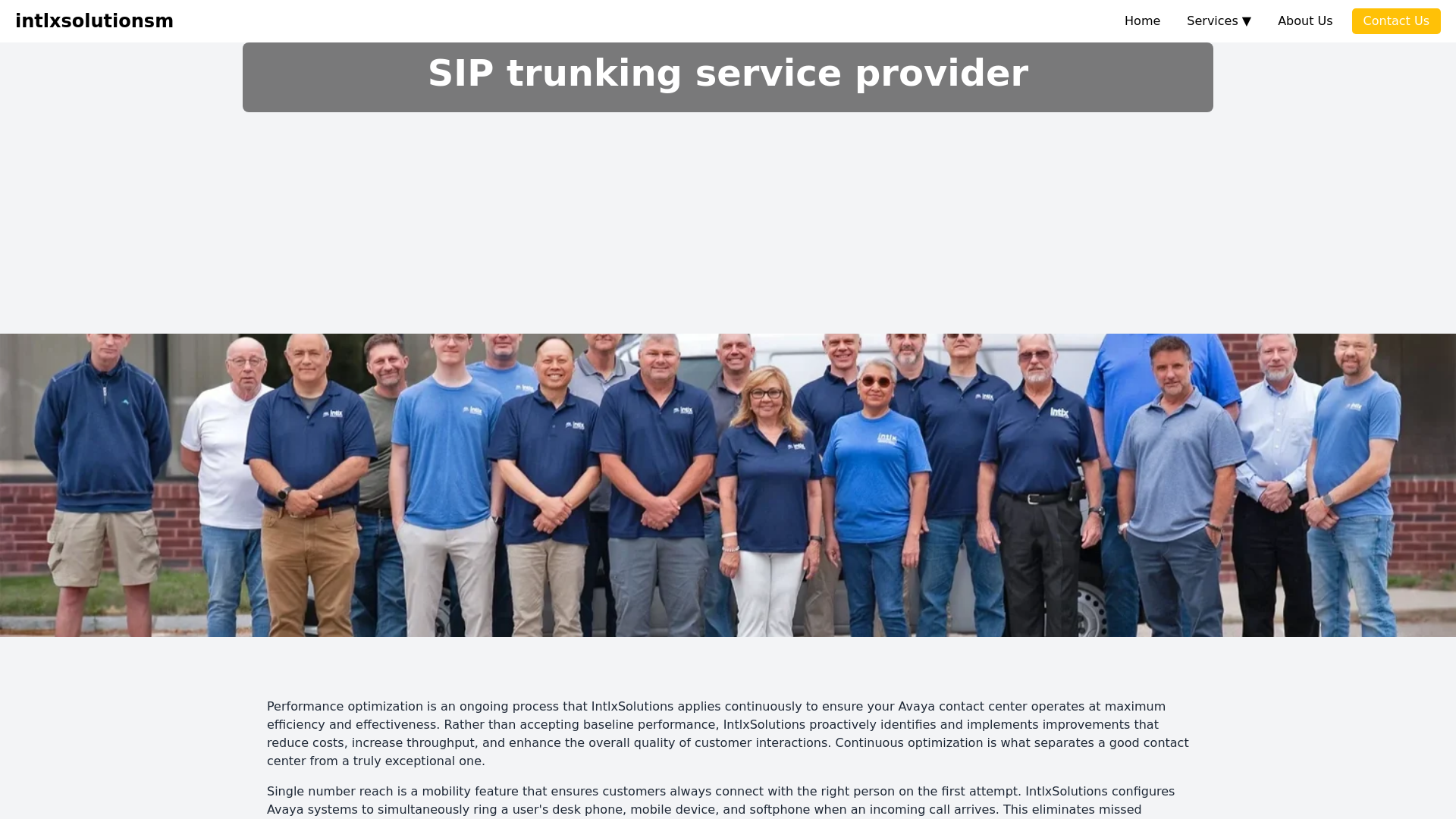 website screenshot of https://siptrunkingservices.pages.dev/