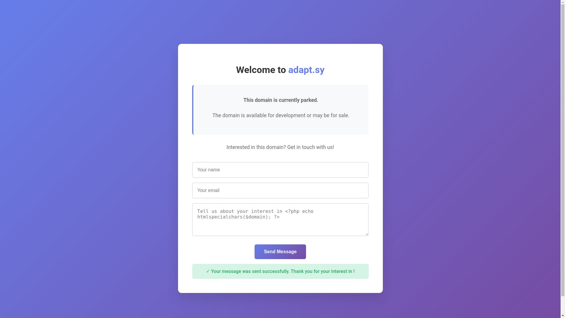 website screenshot of https://adapt.sy/