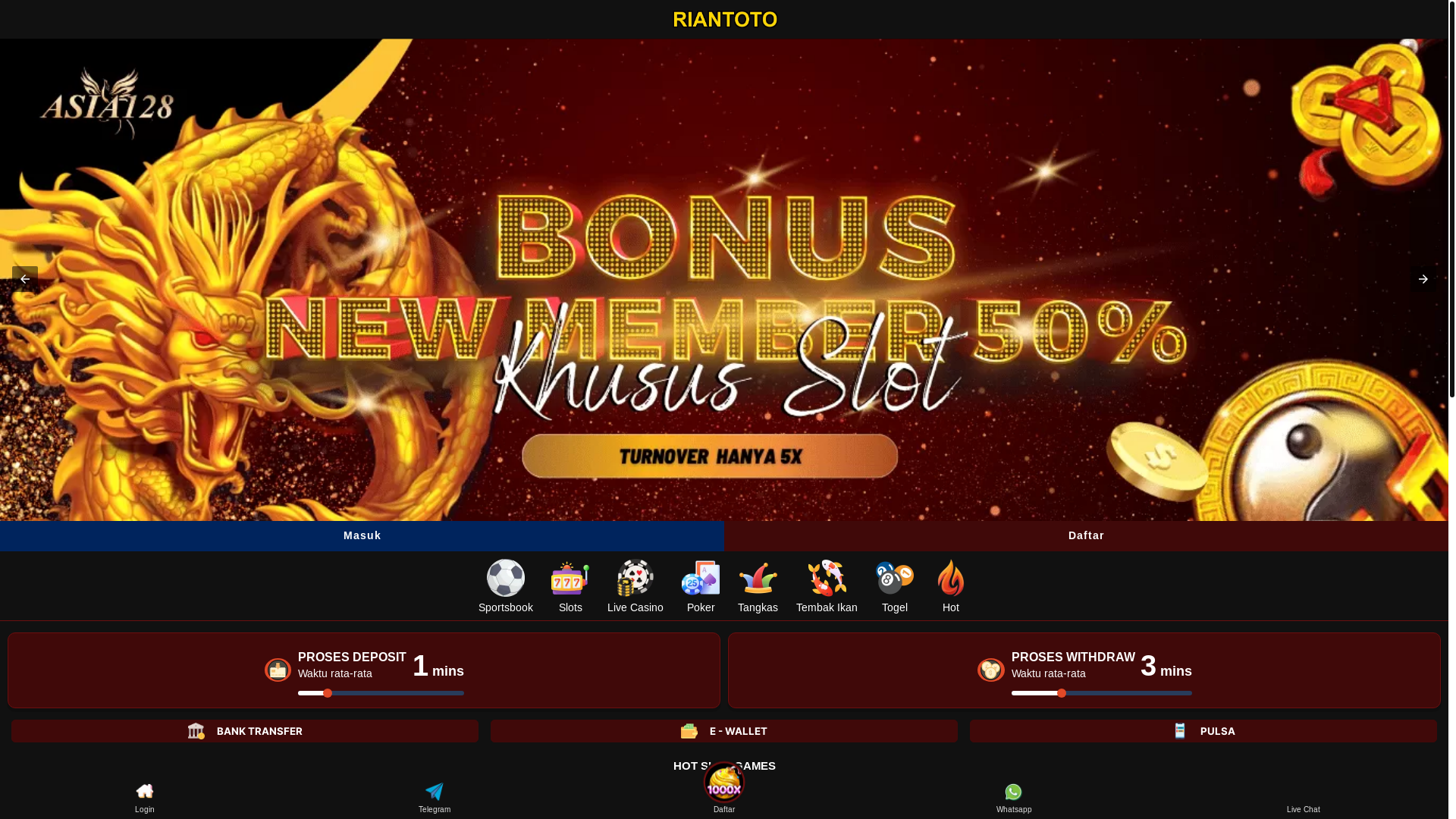 website screenshot of https://riantoto.org/