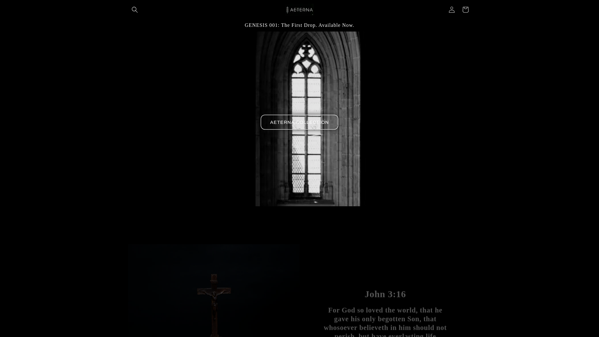 website screenshot of https://aeternaworld.eu/