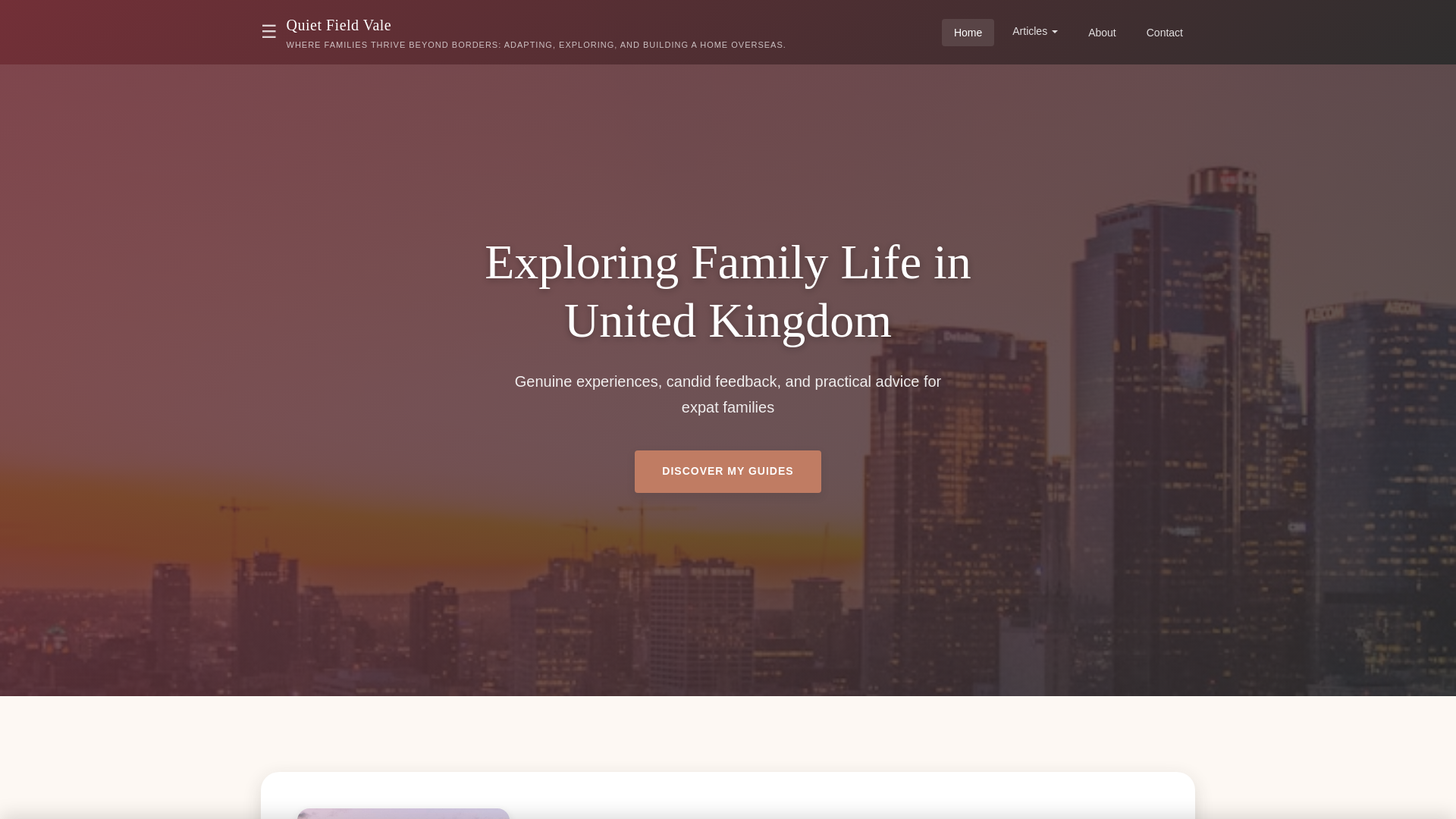 website screenshot of https://quietfieldvale.pro
