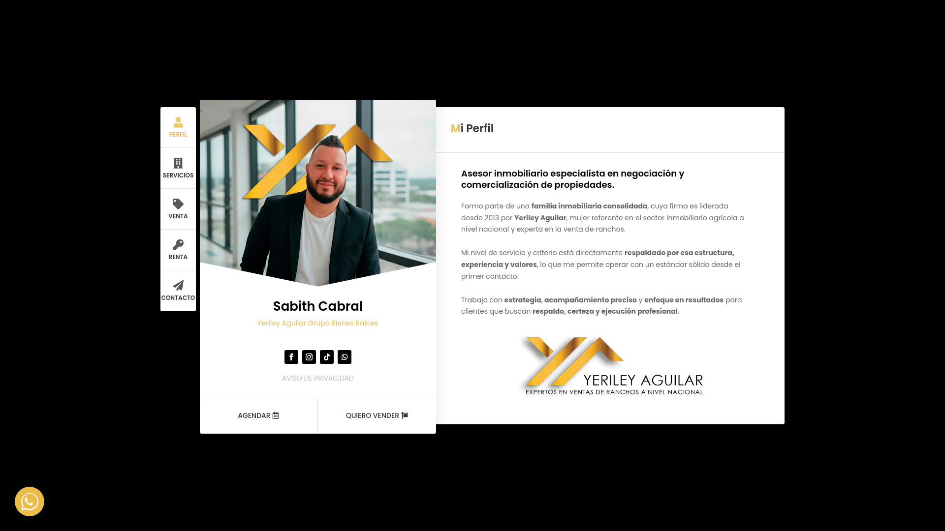 website screenshot of https://sabithcabraldeyerileyaguilargrupobienesraices.online/