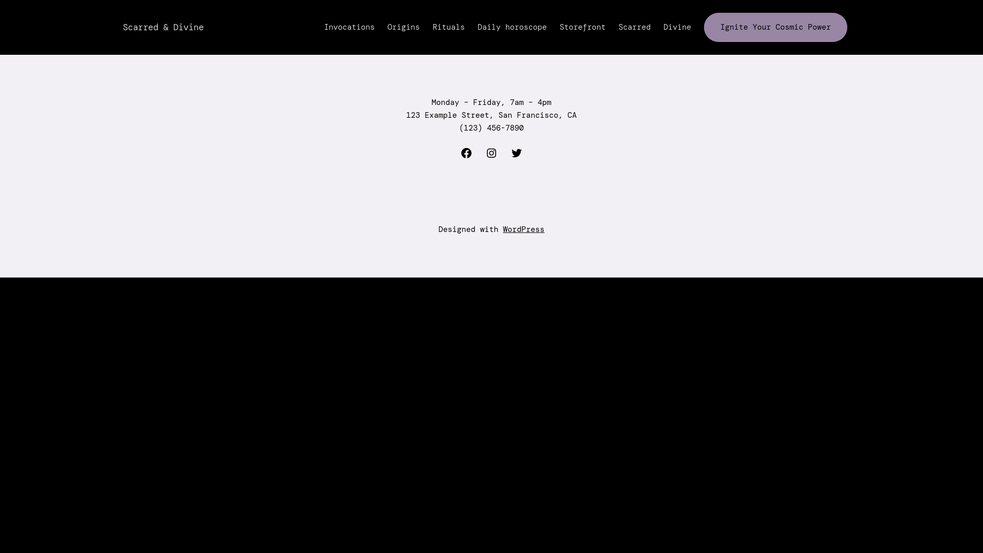website screenshot of https://black-moon-cult.com/