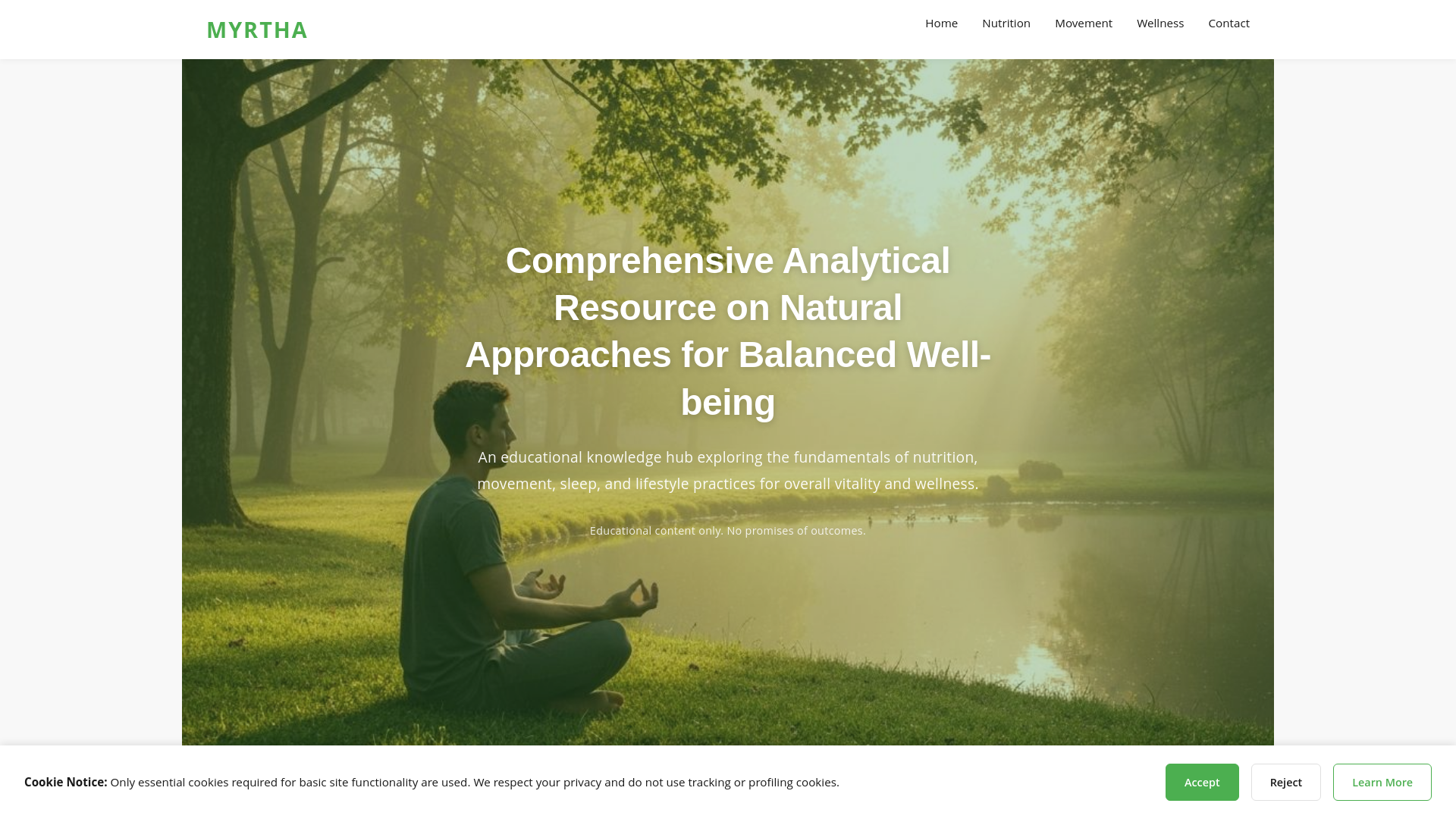 website screenshot of https://myrthaqs.info/