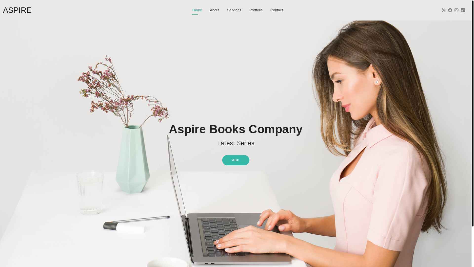 website screenshot of https://aspirebookscompany.info/