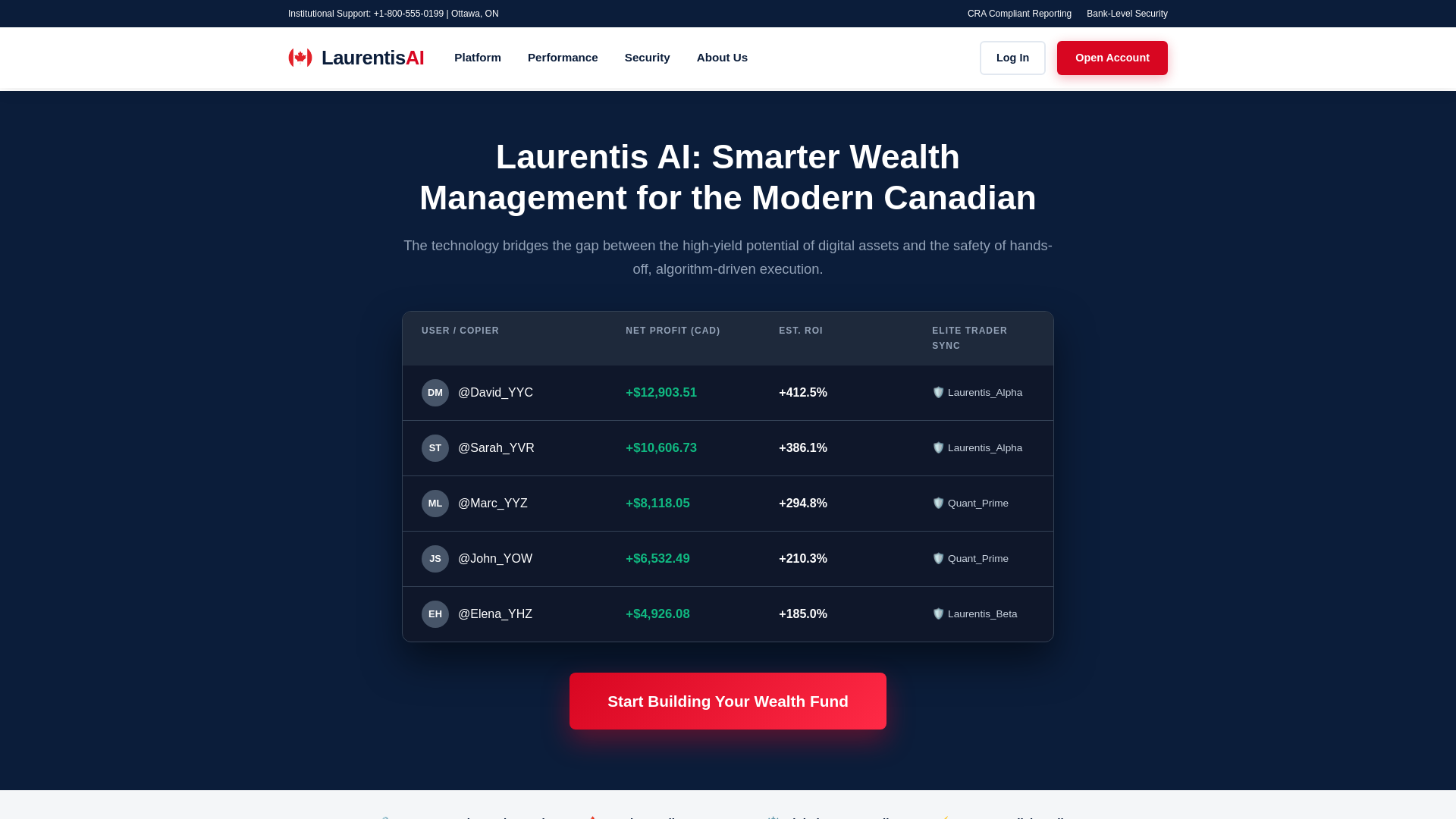 website screenshot of https://laurentis-ai.com