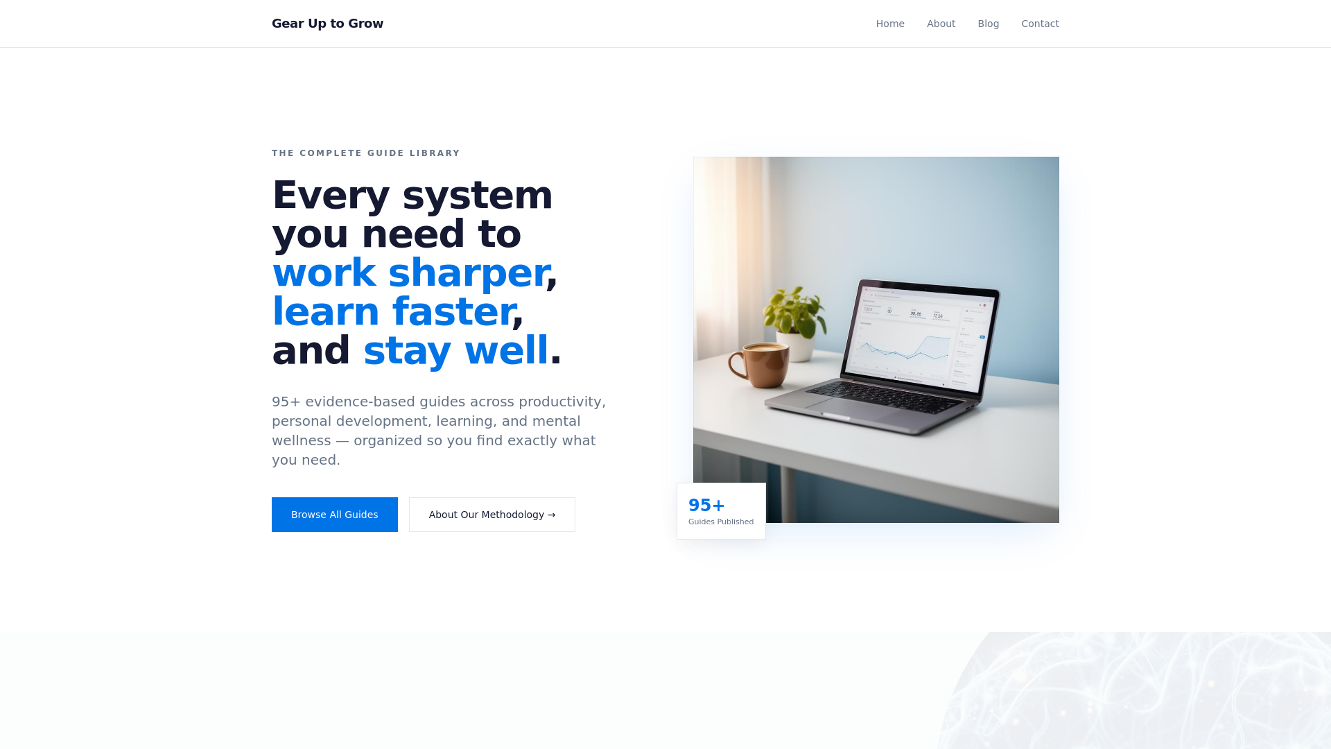 website screenshot of https://gearuptogrow.pages.dev/