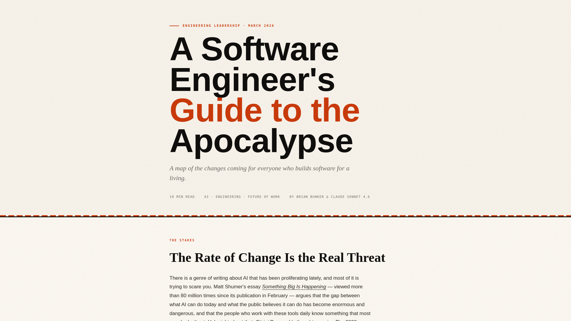 website screenshot of https://sweguidetotheapocalypse.com/