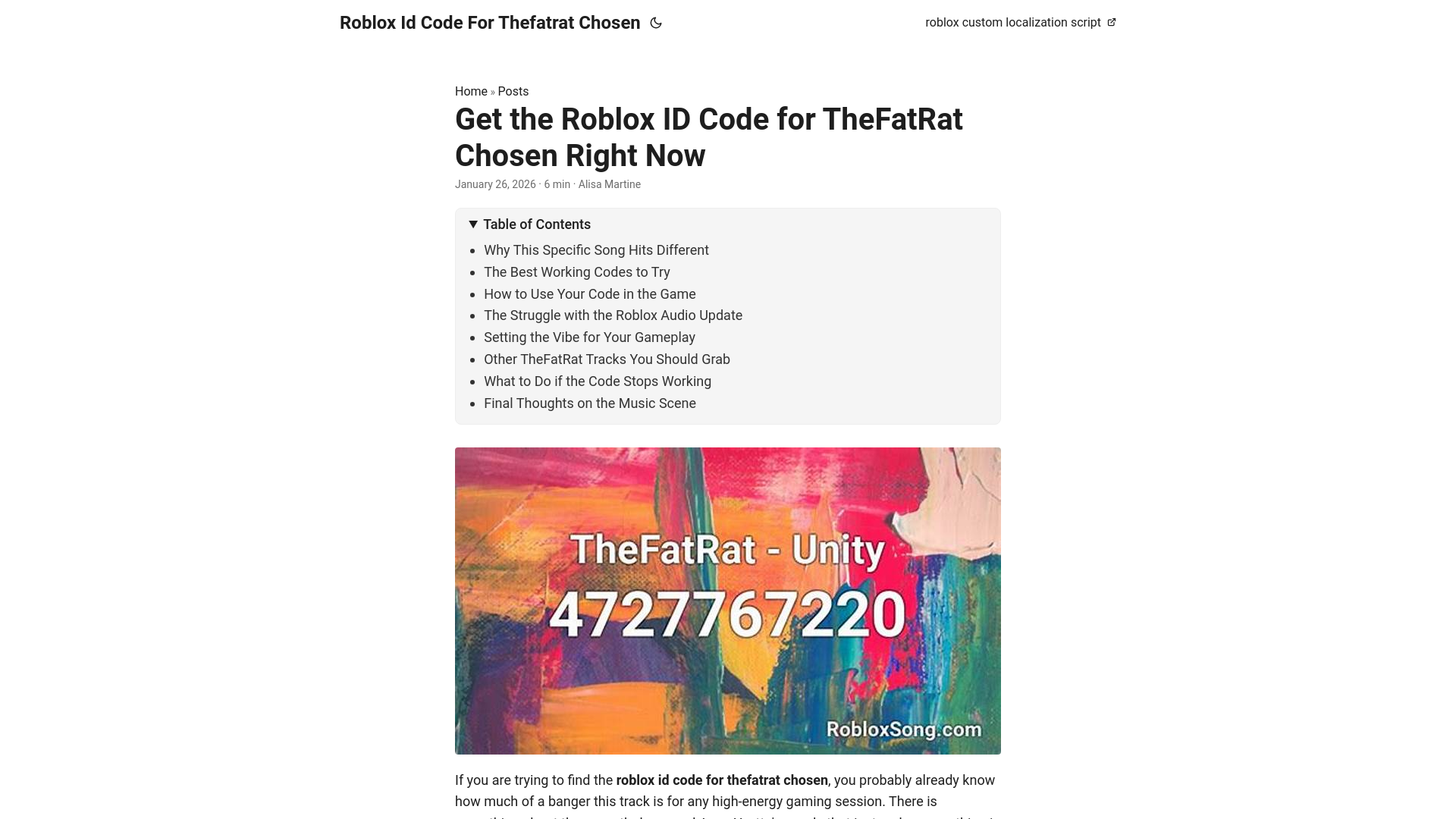 website screenshot of https://roblox-id-code-for-thefatrat-chosen.pages.dev/