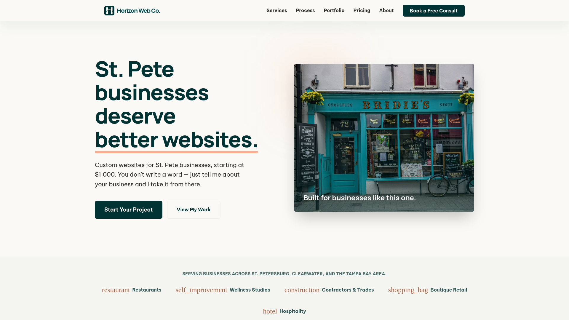 website screenshot of https://horizon-web-co.pages.dev/