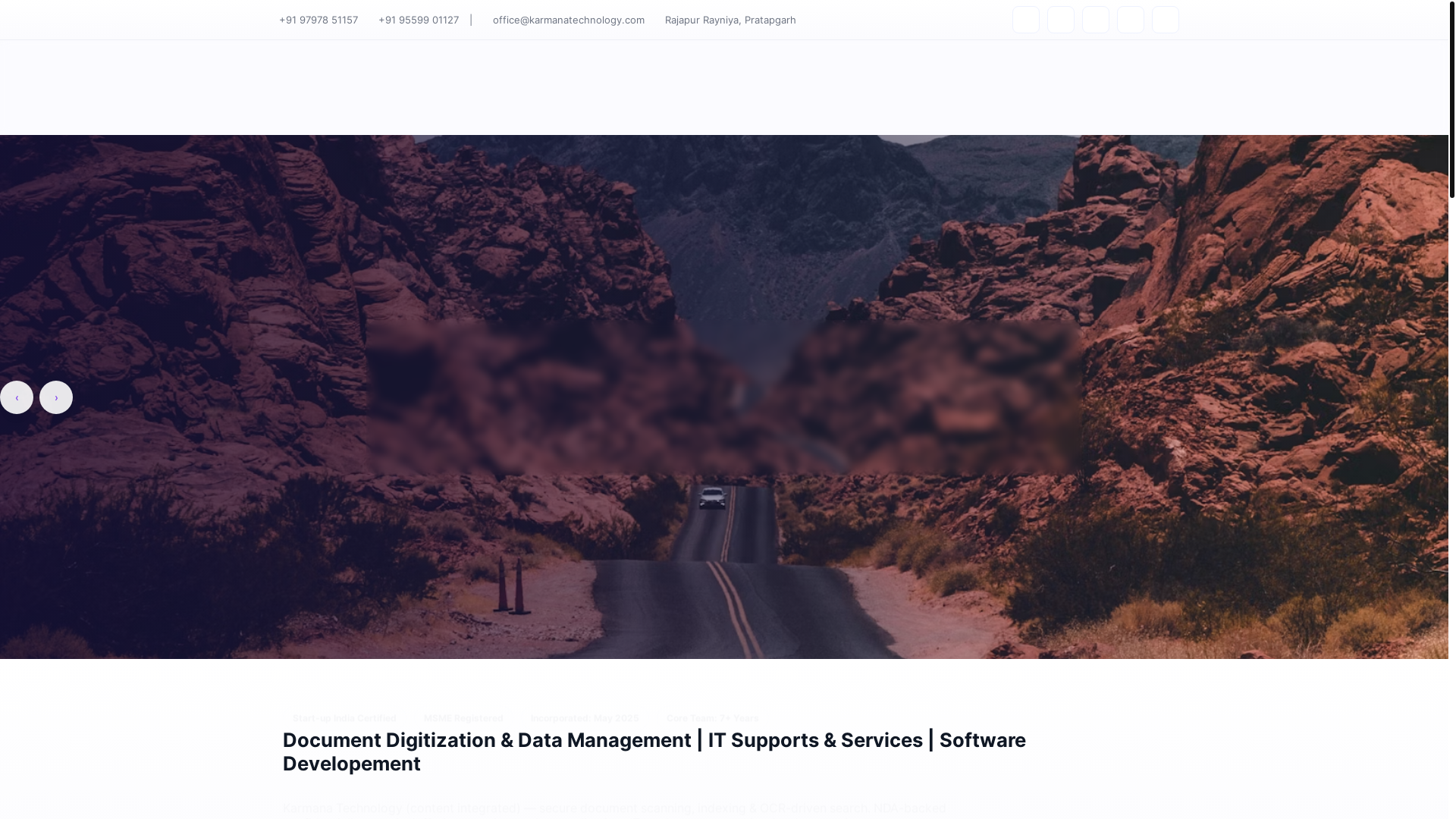 website screenshot of https://karmanatechnology.pages.dev/