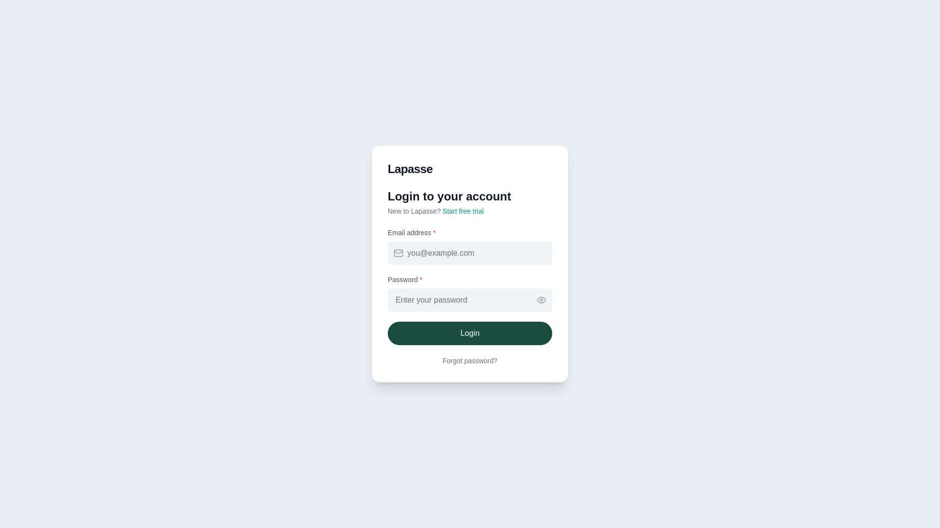 website screenshot of https://lapasse.app/