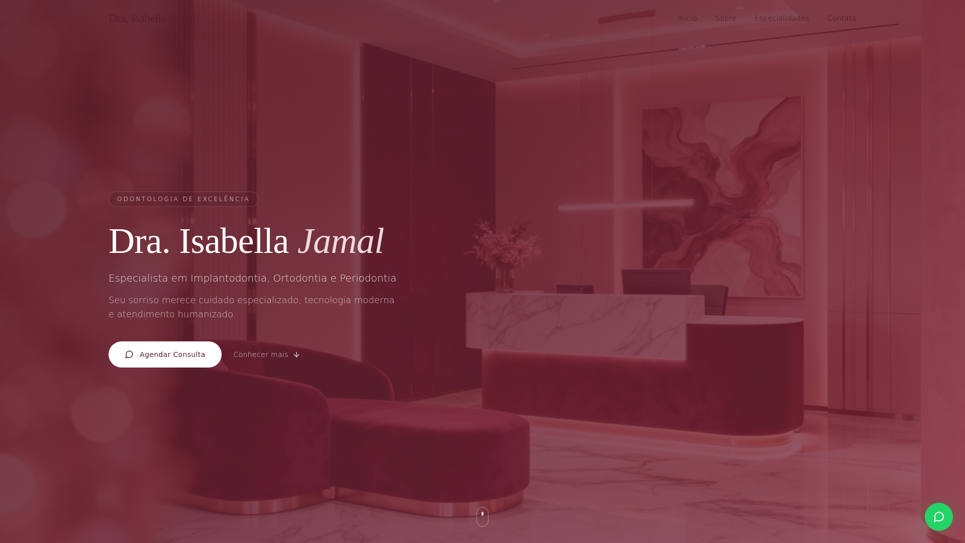 website screenshot of https://isabellajamal.com.br/