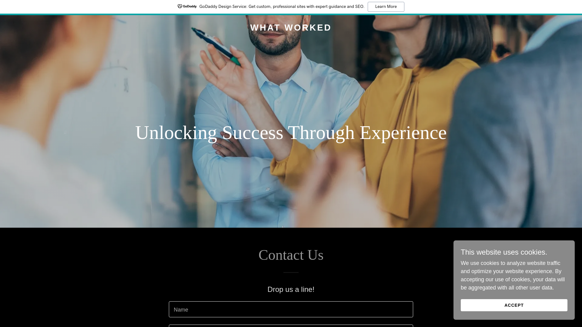 website screenshot of https://whatworked.net/