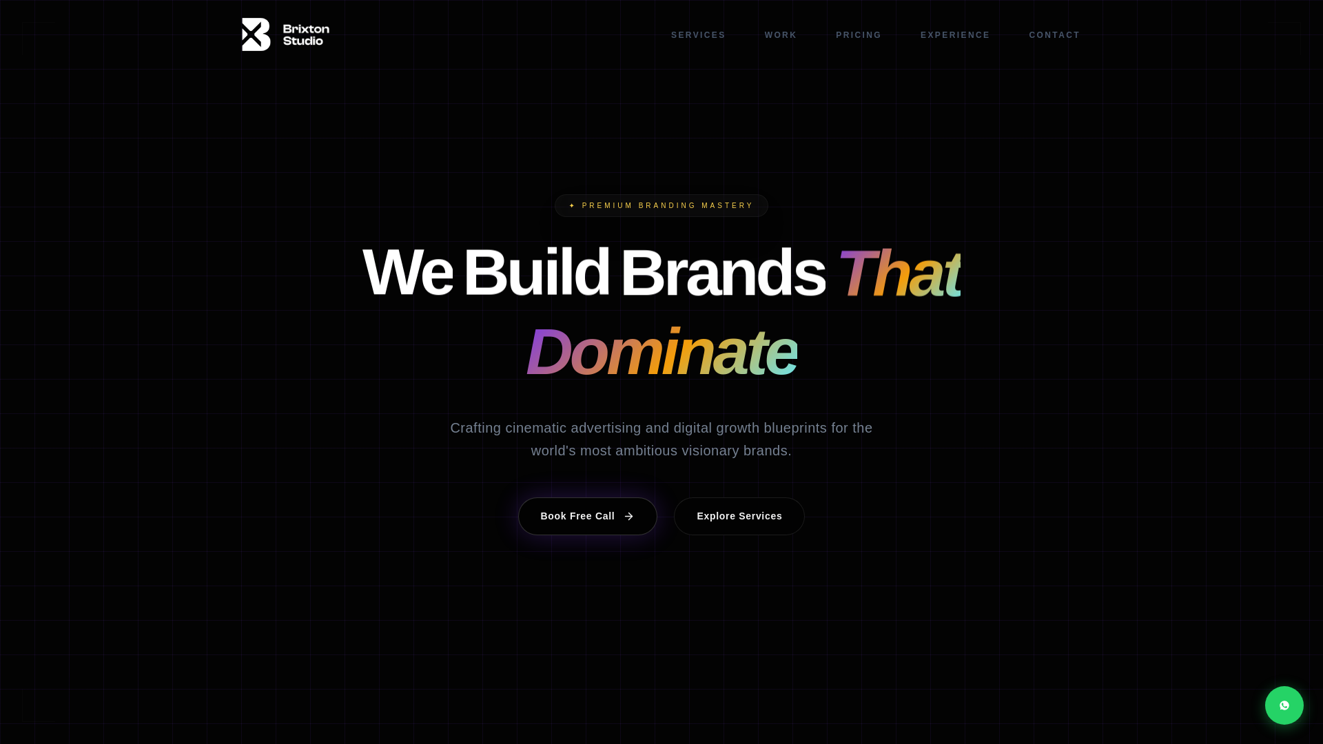 website screenshot of https://brixtonstudiox.in