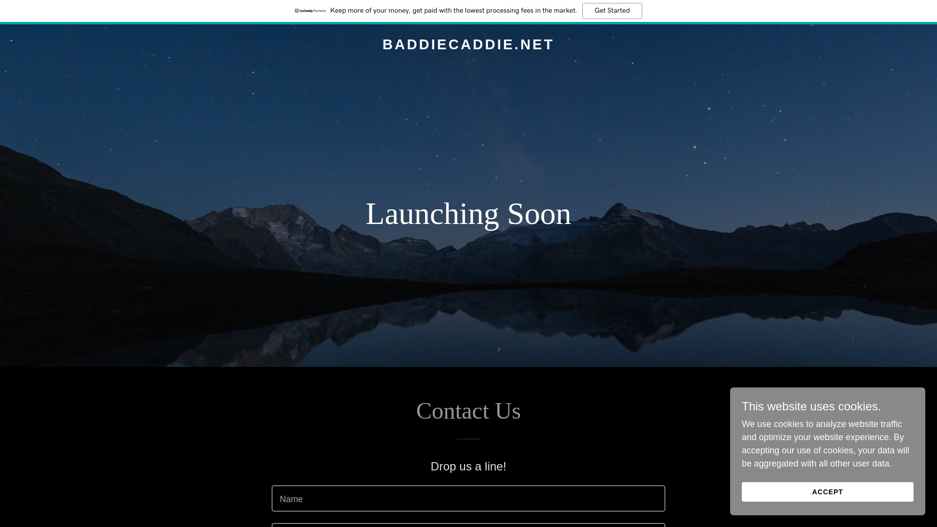 website screenshot of https://baddiecaddie.net/