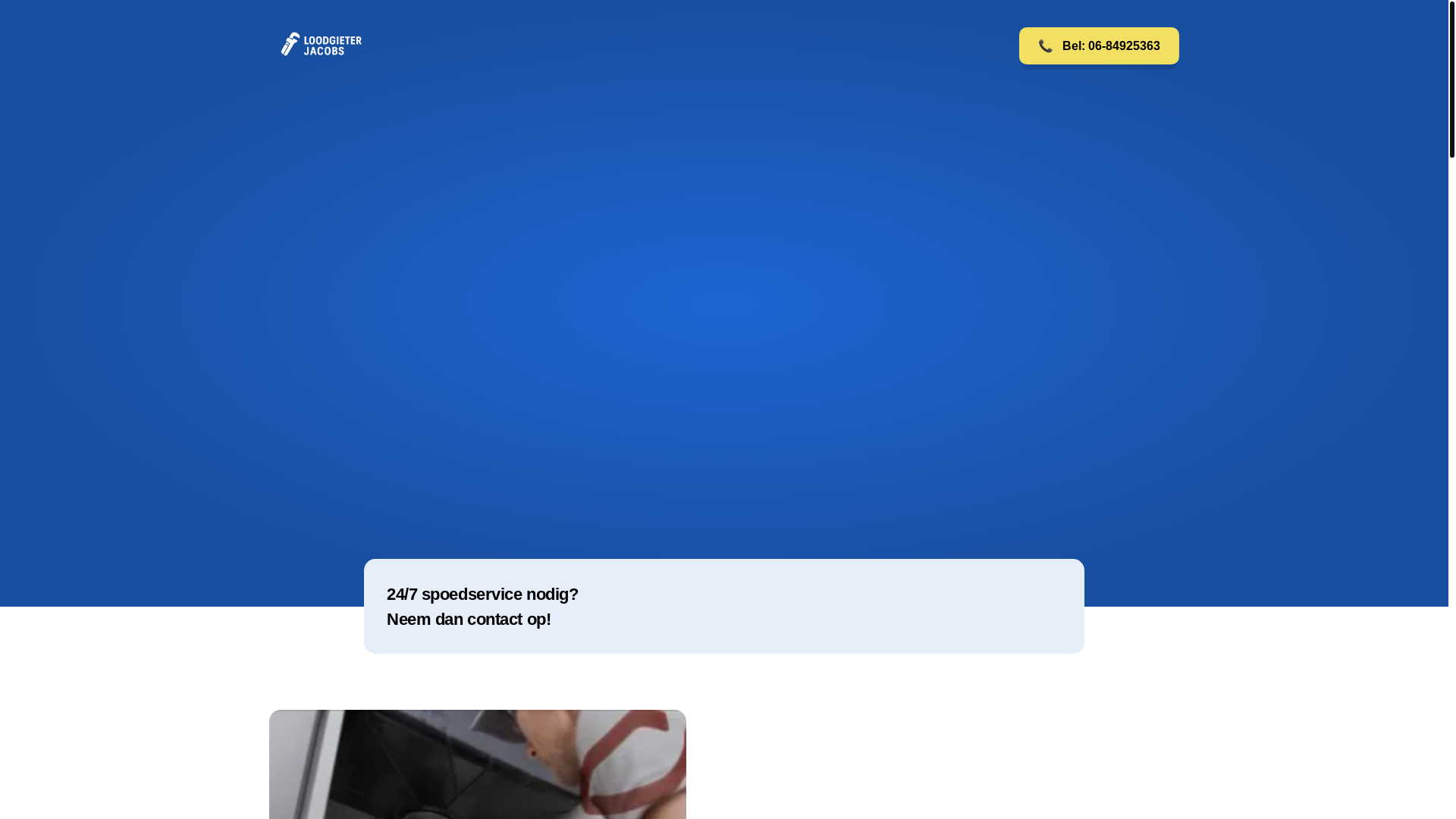 website screenshot of https://loodgieter-jacobs.nl/