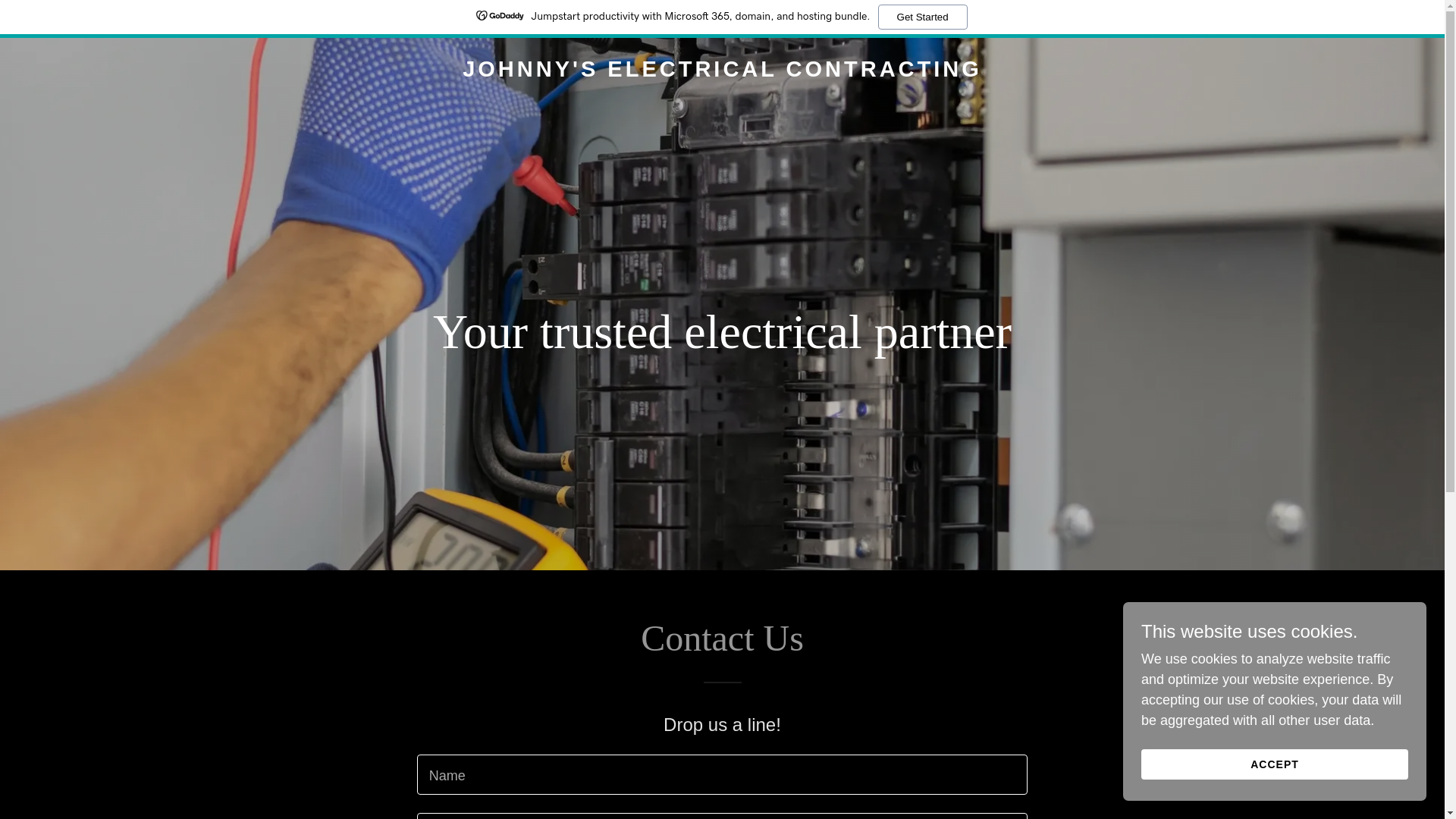 website screenshot of https://johnnyselectricalcontracting.com/