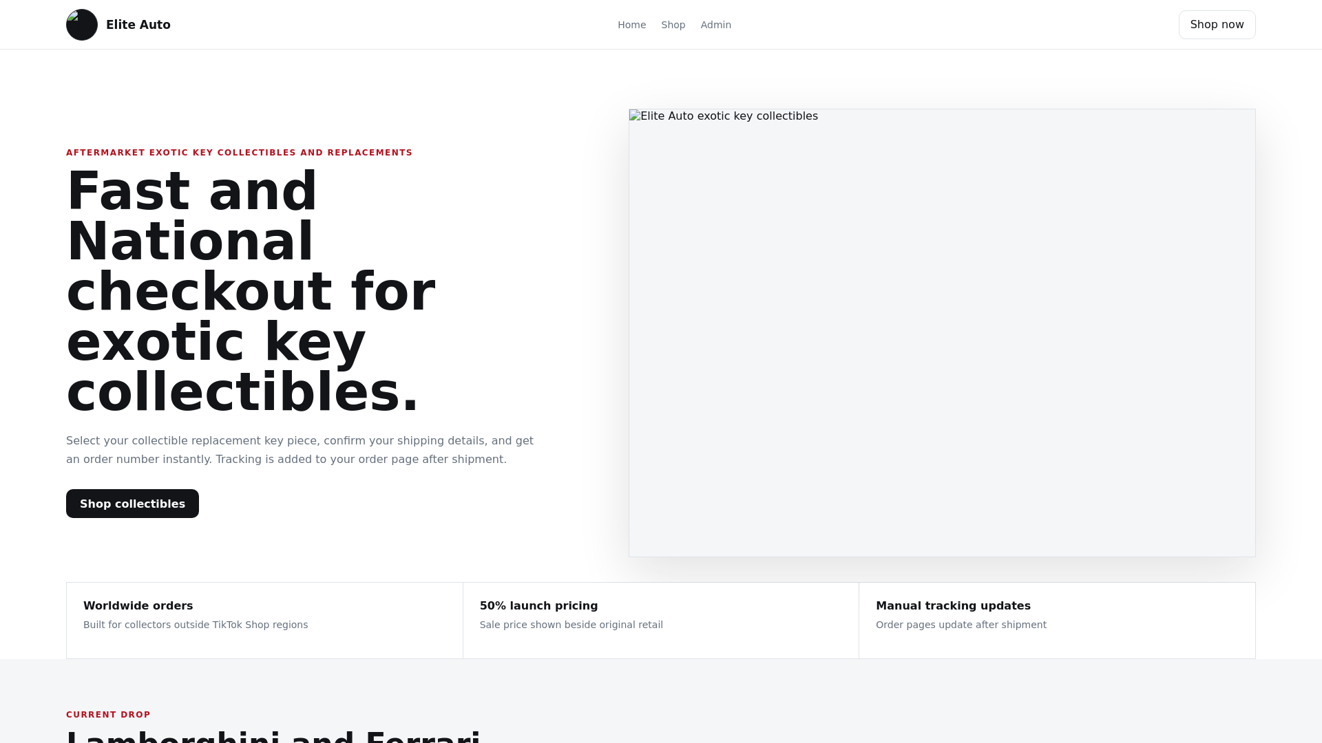 website screenshot of https://elite-auto-store.pages.dev/