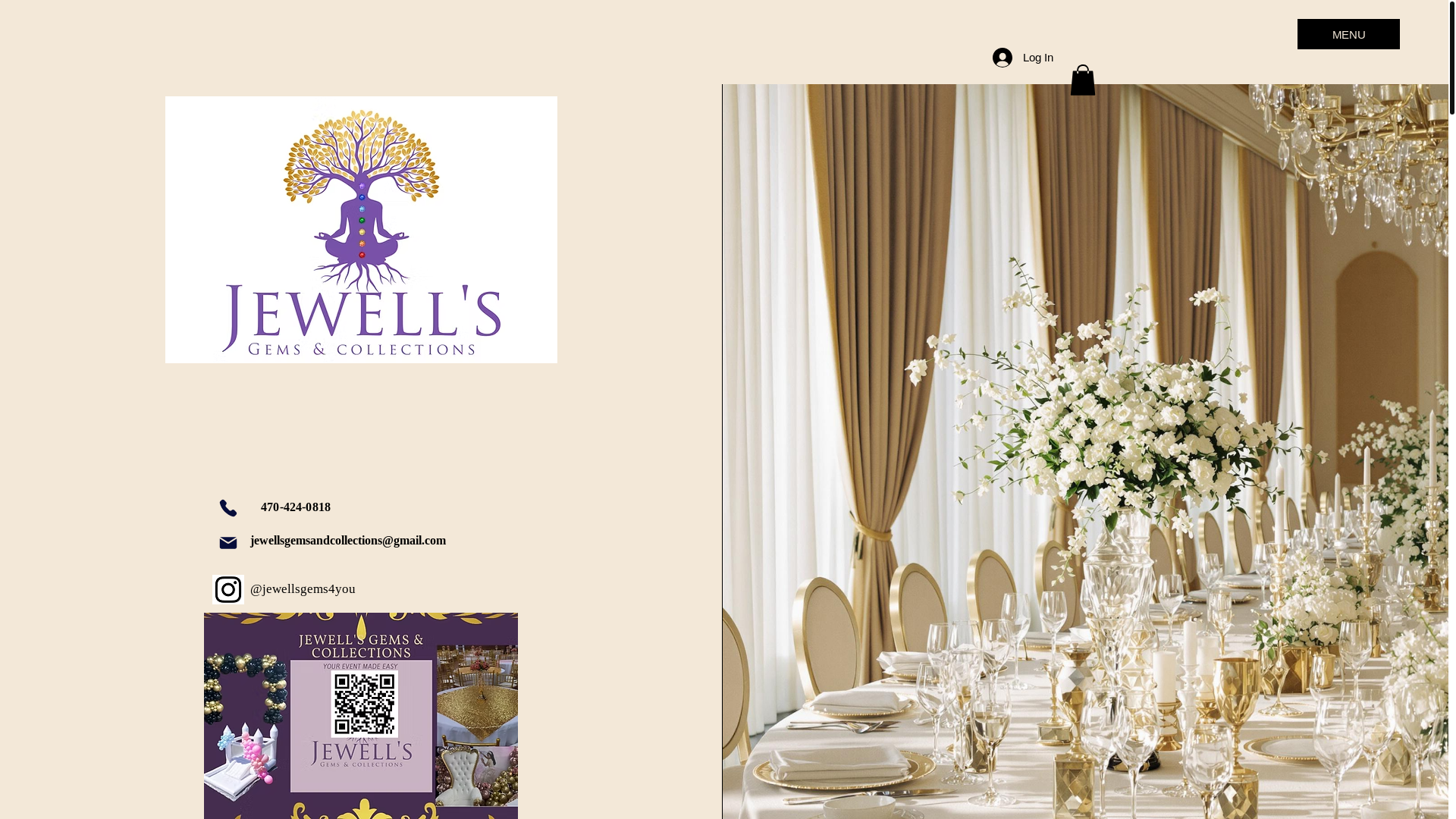 website screenshot of https://jewellsgemsandcollections.biz/