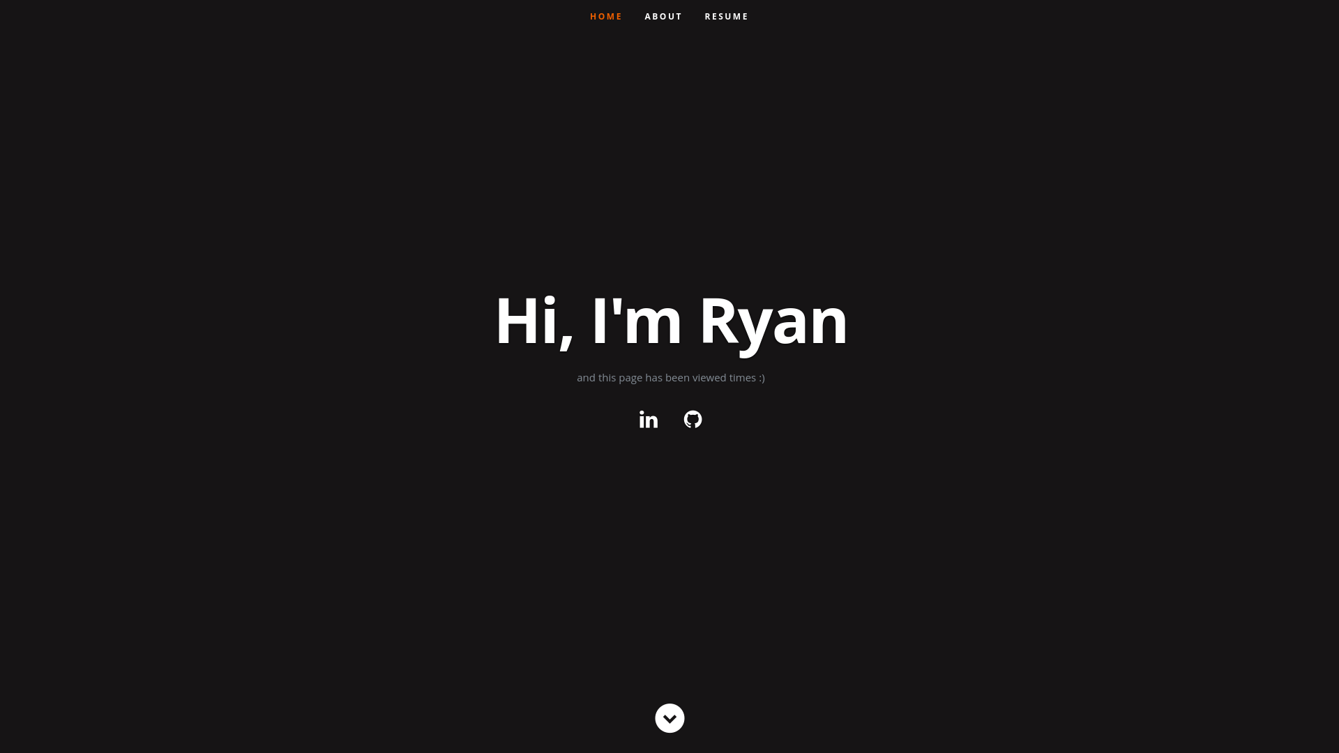 website screenshot of https://www.ryankuczer.com/