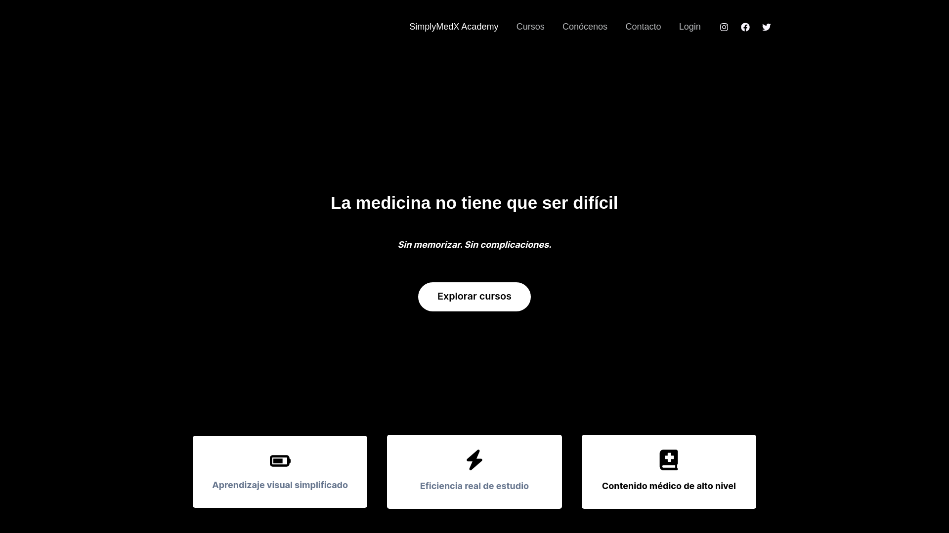 website screenshot of https://simplymedx.com/
