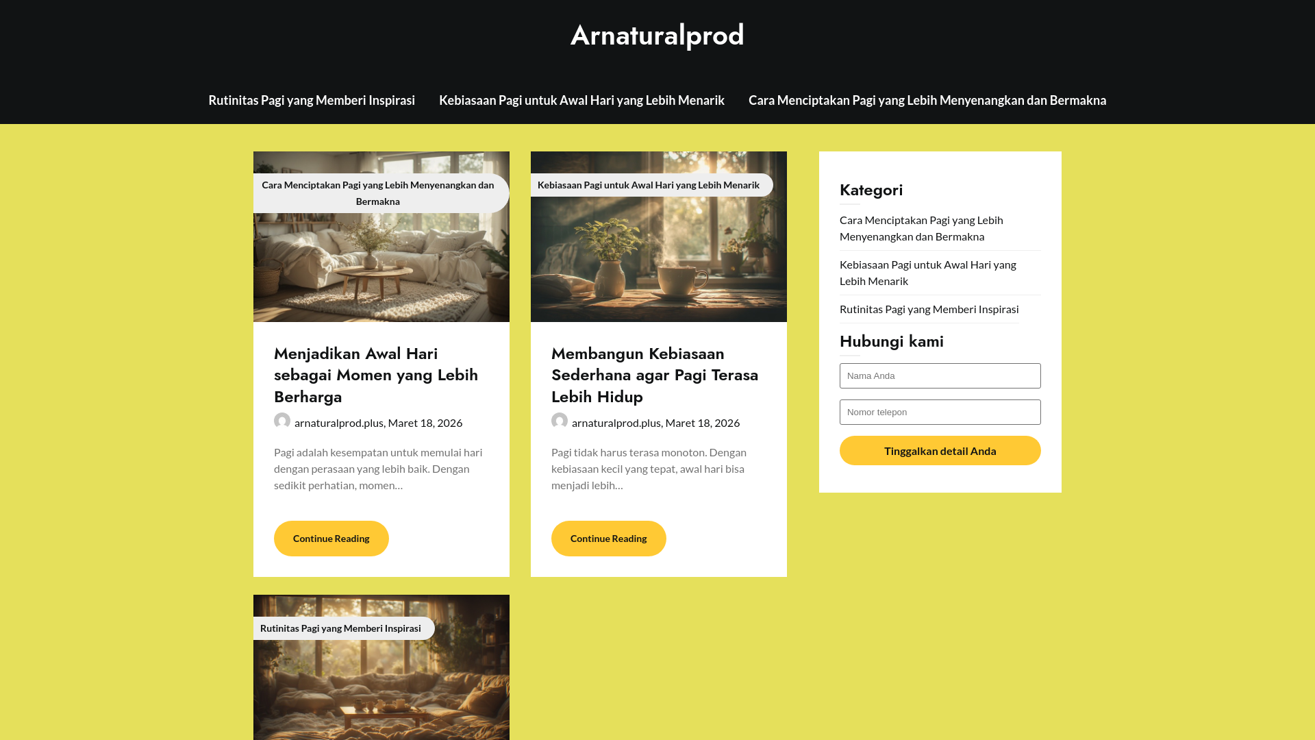 website screenshot of https://arnaturalprod.plus/