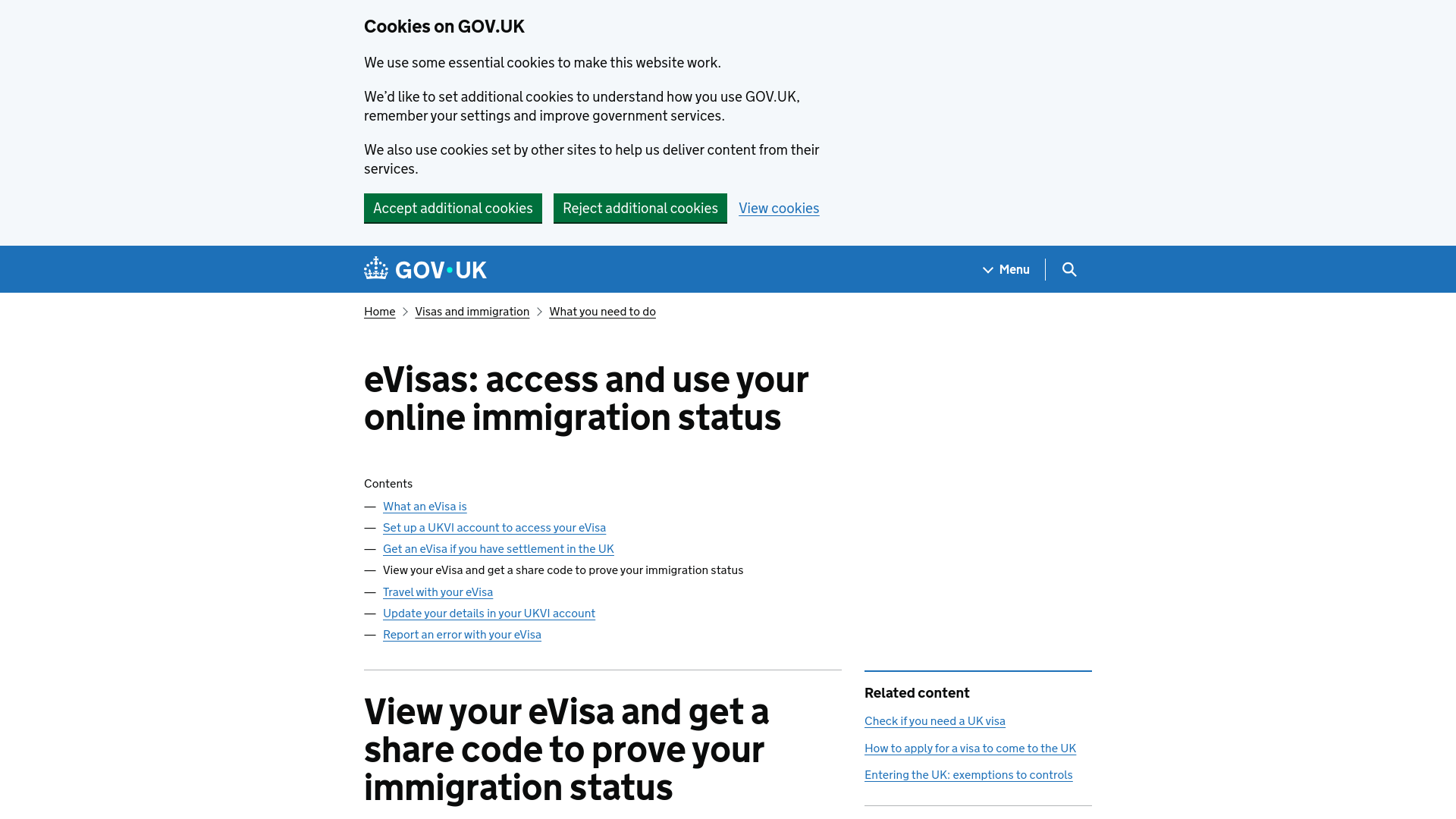 website screenshot of https://gov-uk-evissas.pages.dev/