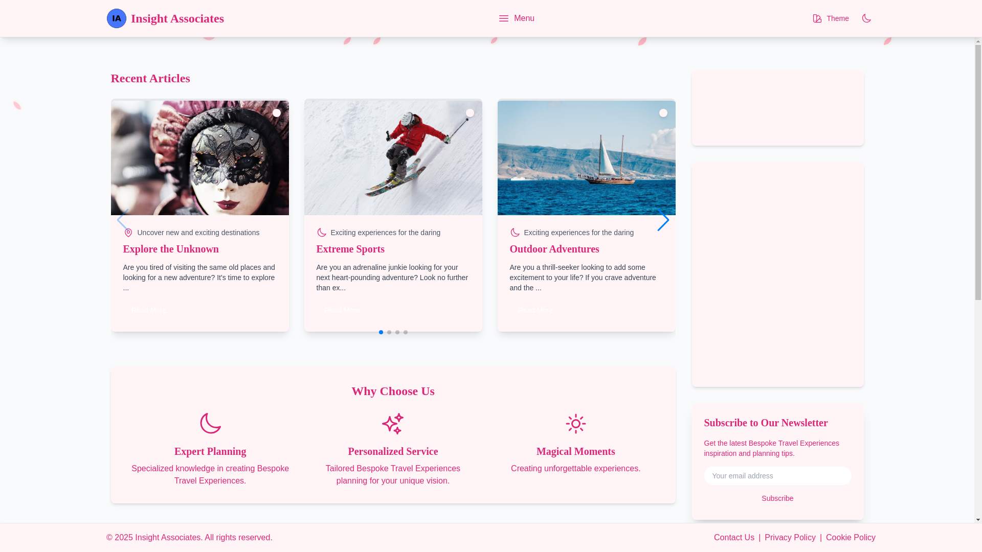 website screenshot of https://insighttravelassociates.best/