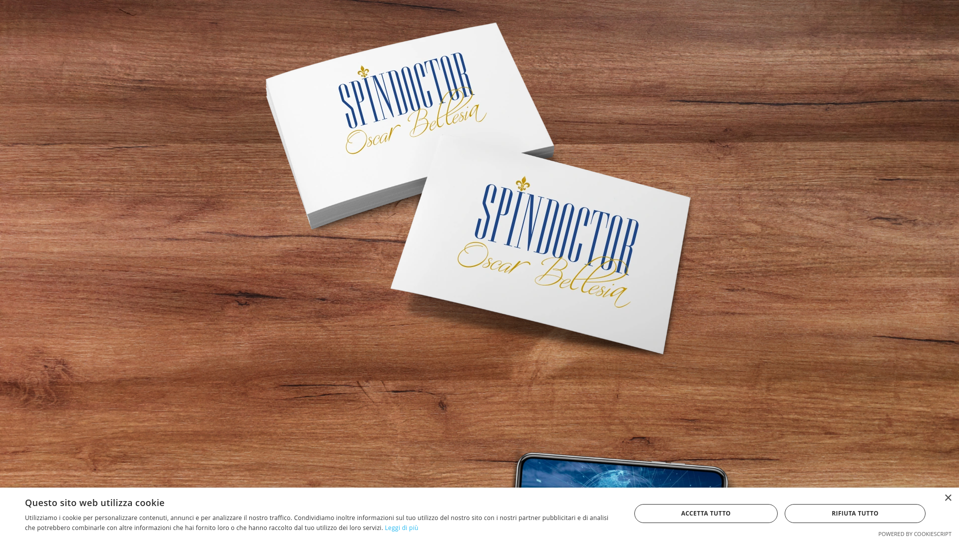 website screenshot of https://bellesiaoscar.it