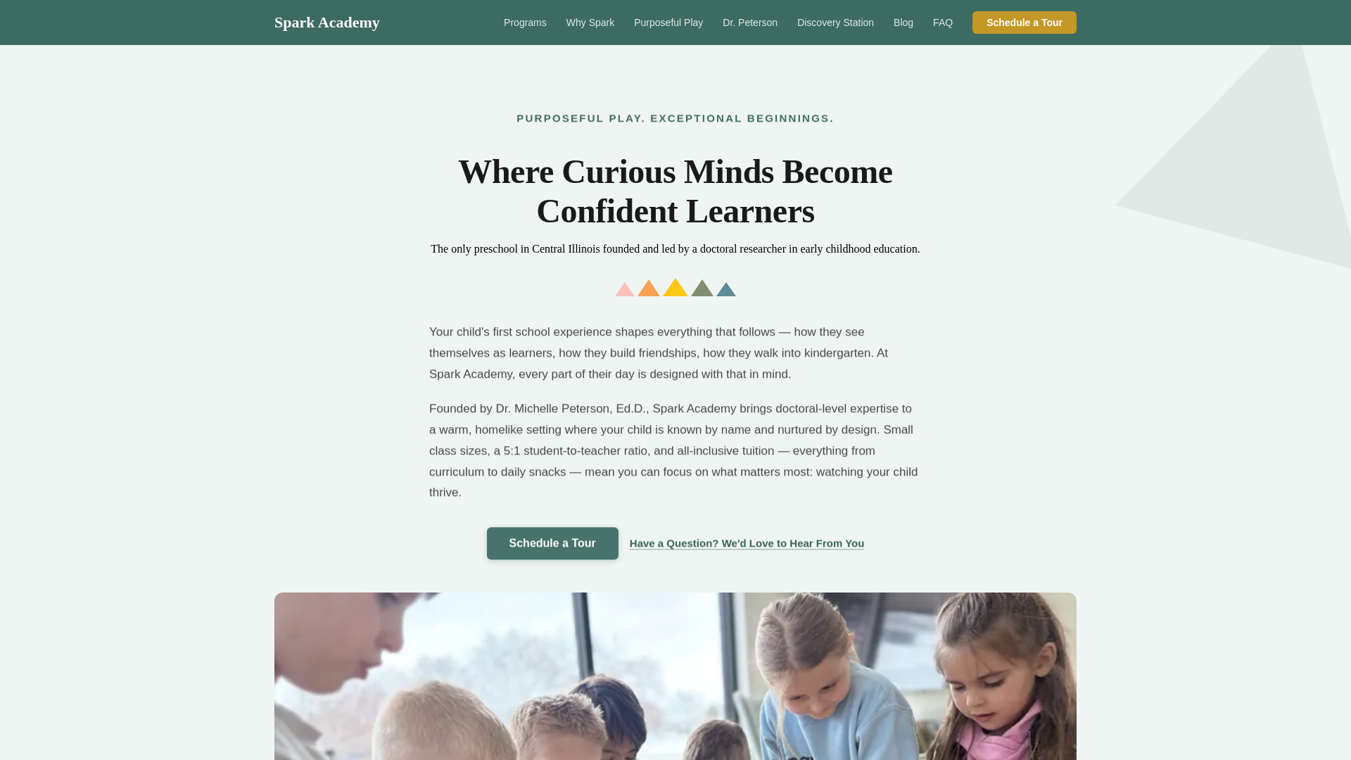 website screenshot of https://spark-academy.pages.dev/