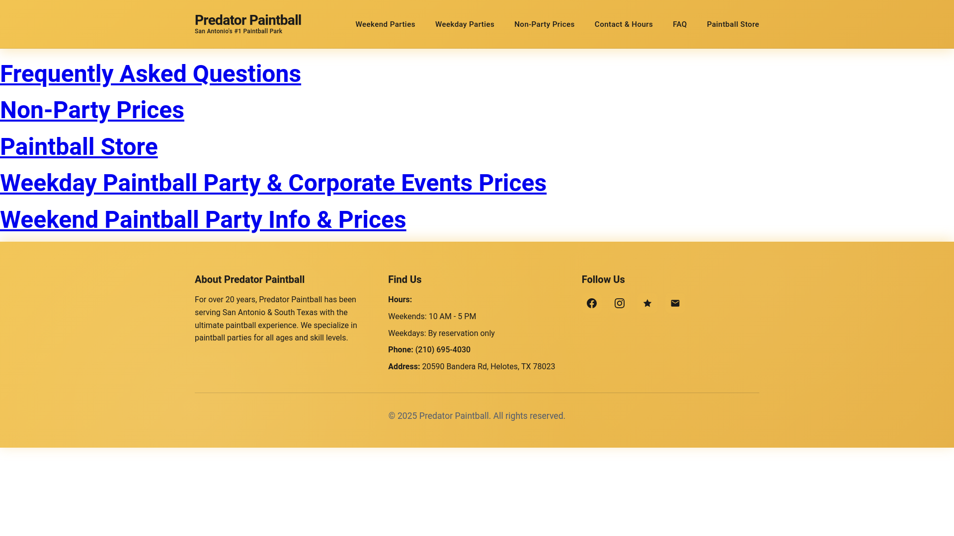 website screenshot of https://predator-site.pages.dev/