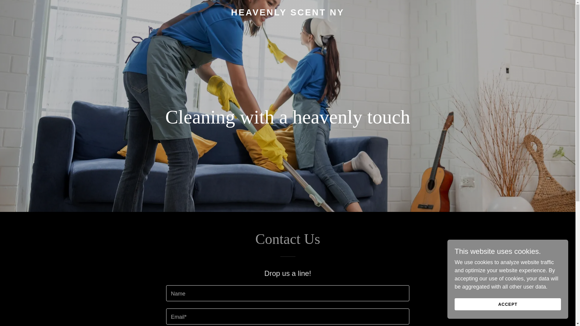 website screenshot of https://heavenlyscentny.com/