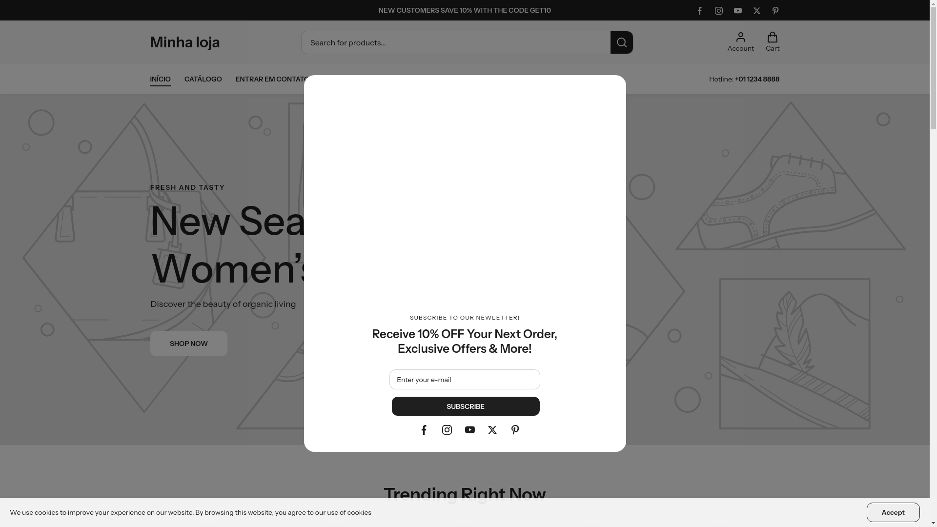 website screenshot of https://marviero.com/